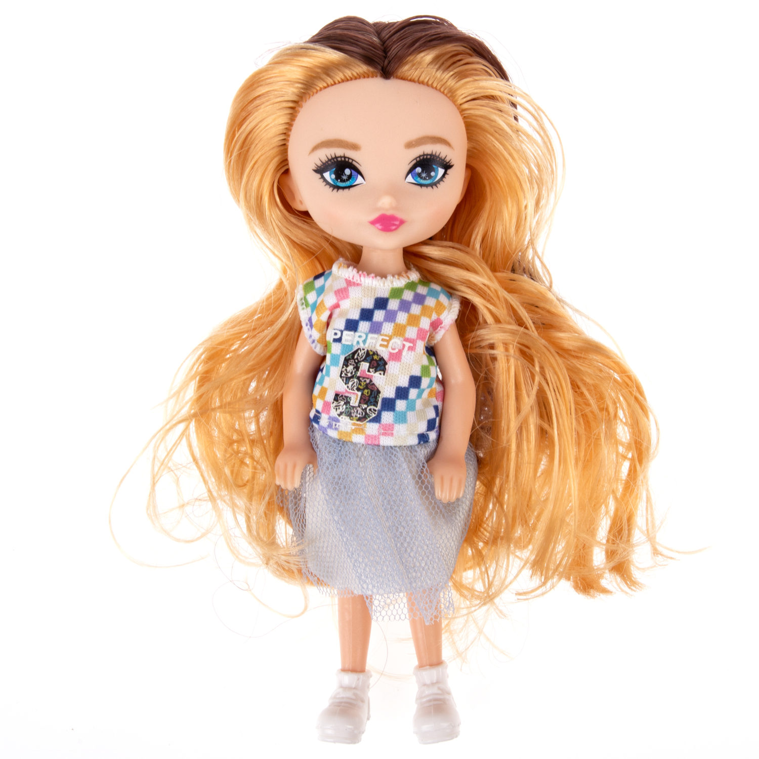 Кукла 1TOY ALISA GLOW GIRL, с разноцветными волосами, 15 см