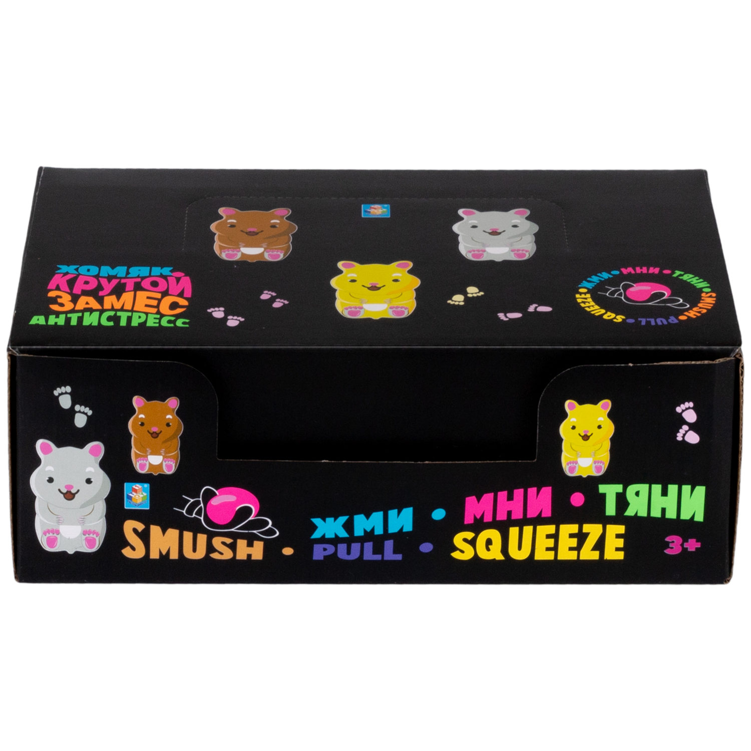 Игрушка-антистресс 1TOY Крутой замес, хомяк, в ассортименте, 7,5х5,5 см