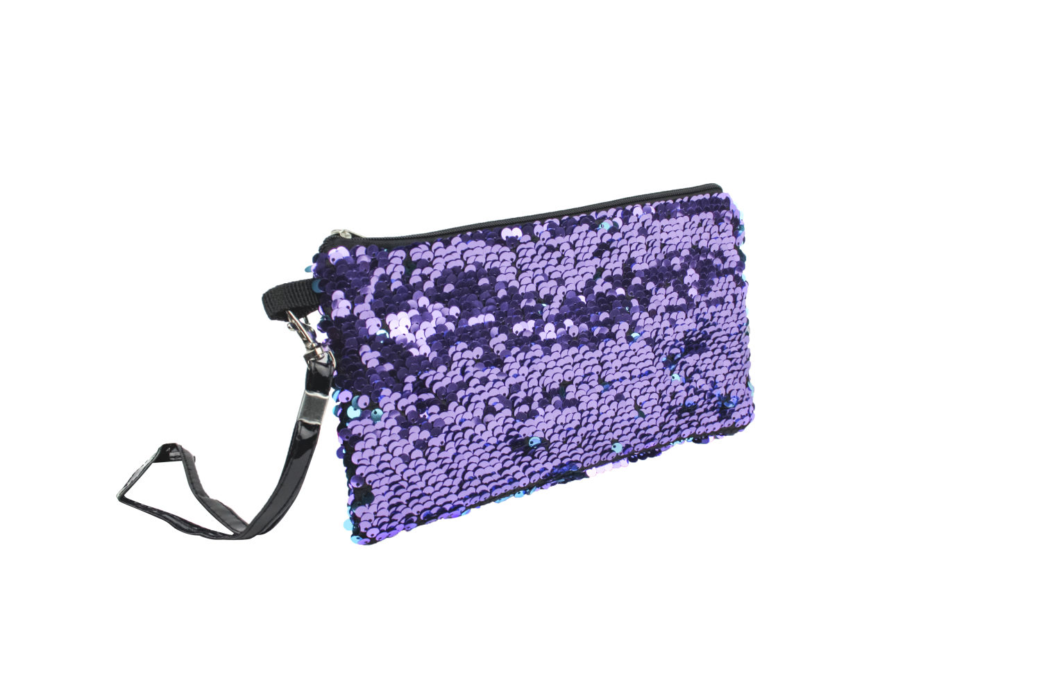 Косметичка LUKKY с пайетками с двух сторон, 3 цвета на выбор