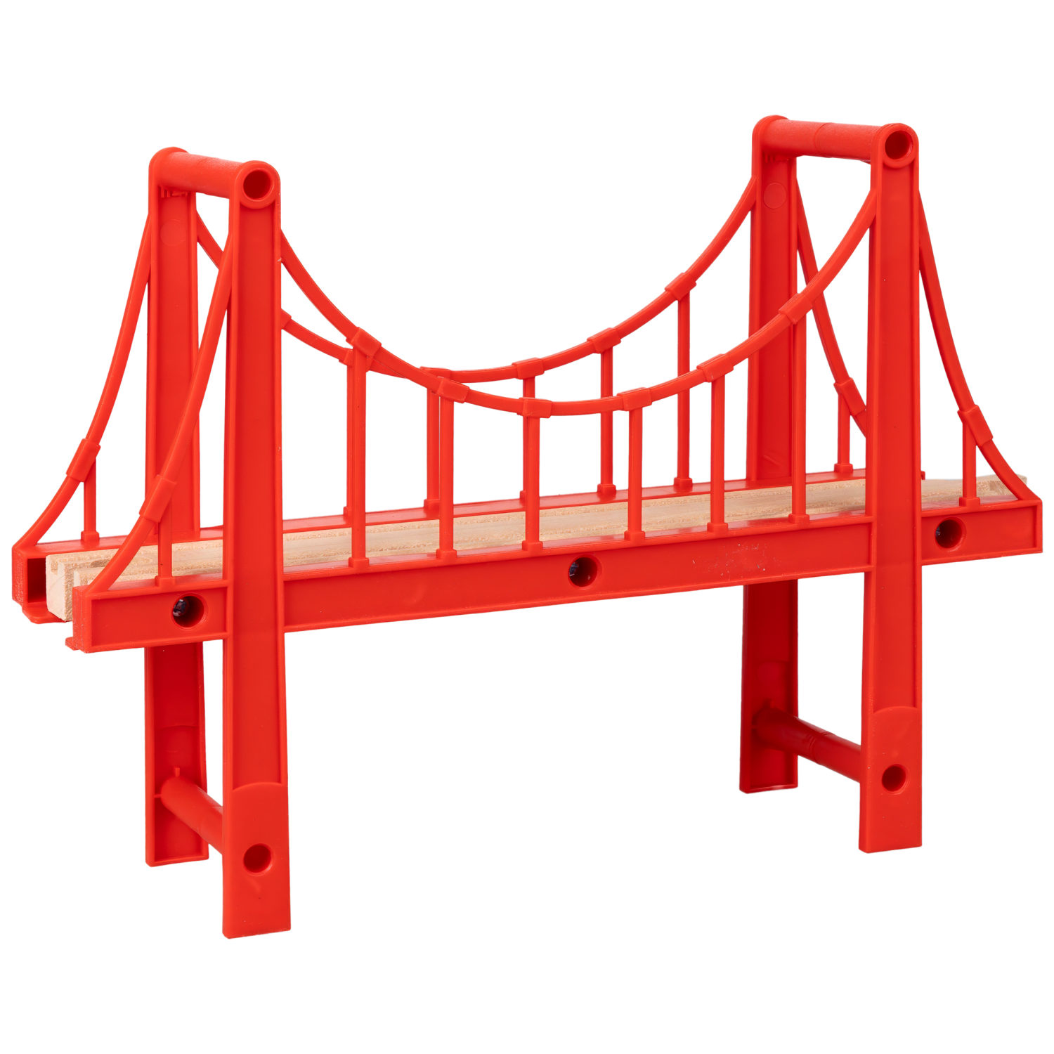 Деревянная железная дорога 1TOY GOODOK с электропоездом, 57 элементов