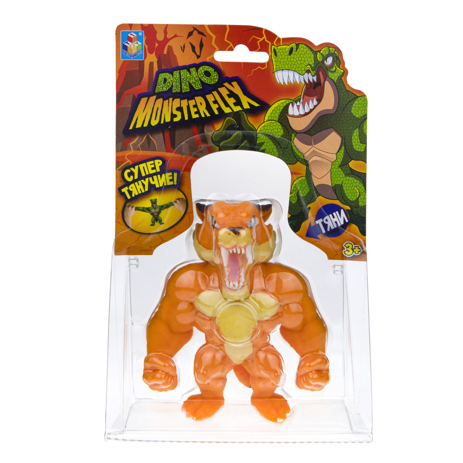 1TOY MONSTER FLEX DINO, тянущиеся фигурки 14см, 14 видов в ассортименте