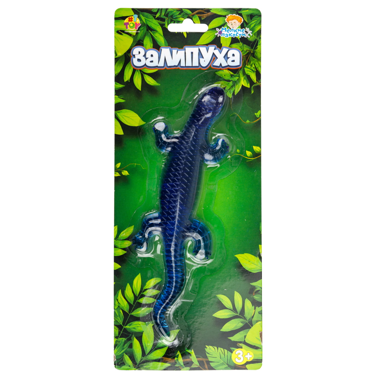 Жмяка липучая 1TOY Залипуха Ящерица, лизун