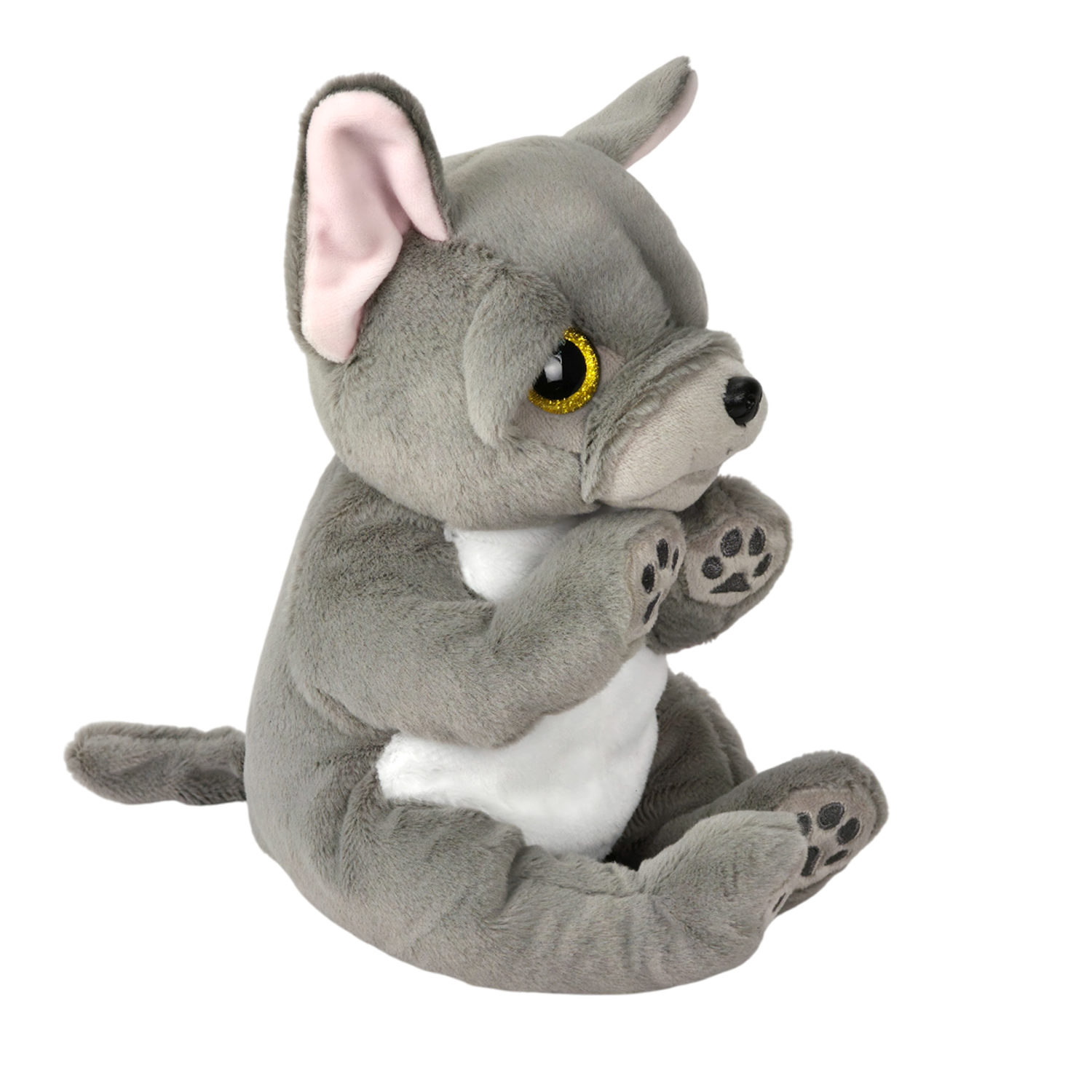 Мягкая игрушка TY серый пёс сидящий Вилфред, 25 см