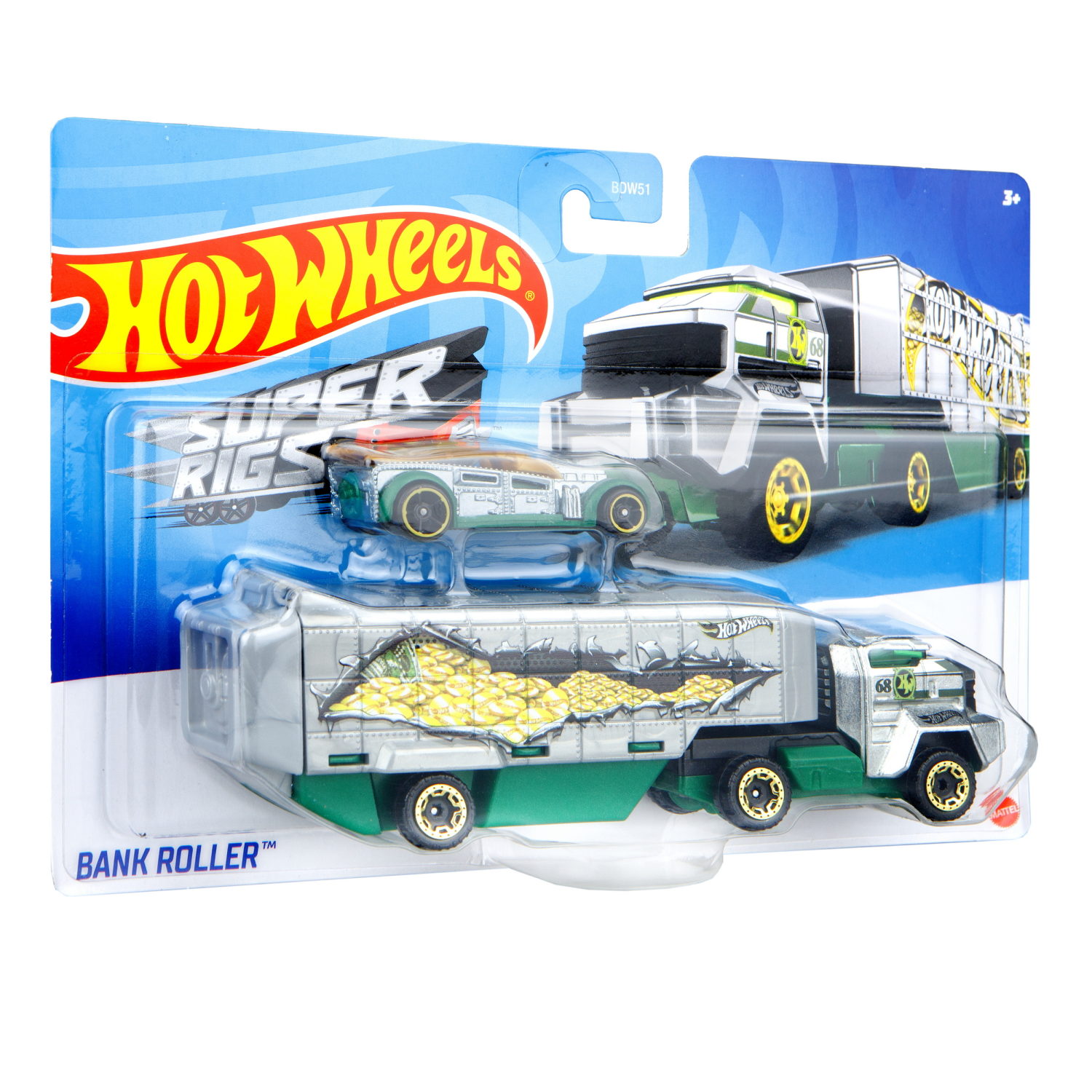 Hot wheels Набор игровой Супергрузовики со спортивными автомобилями, в асс.
