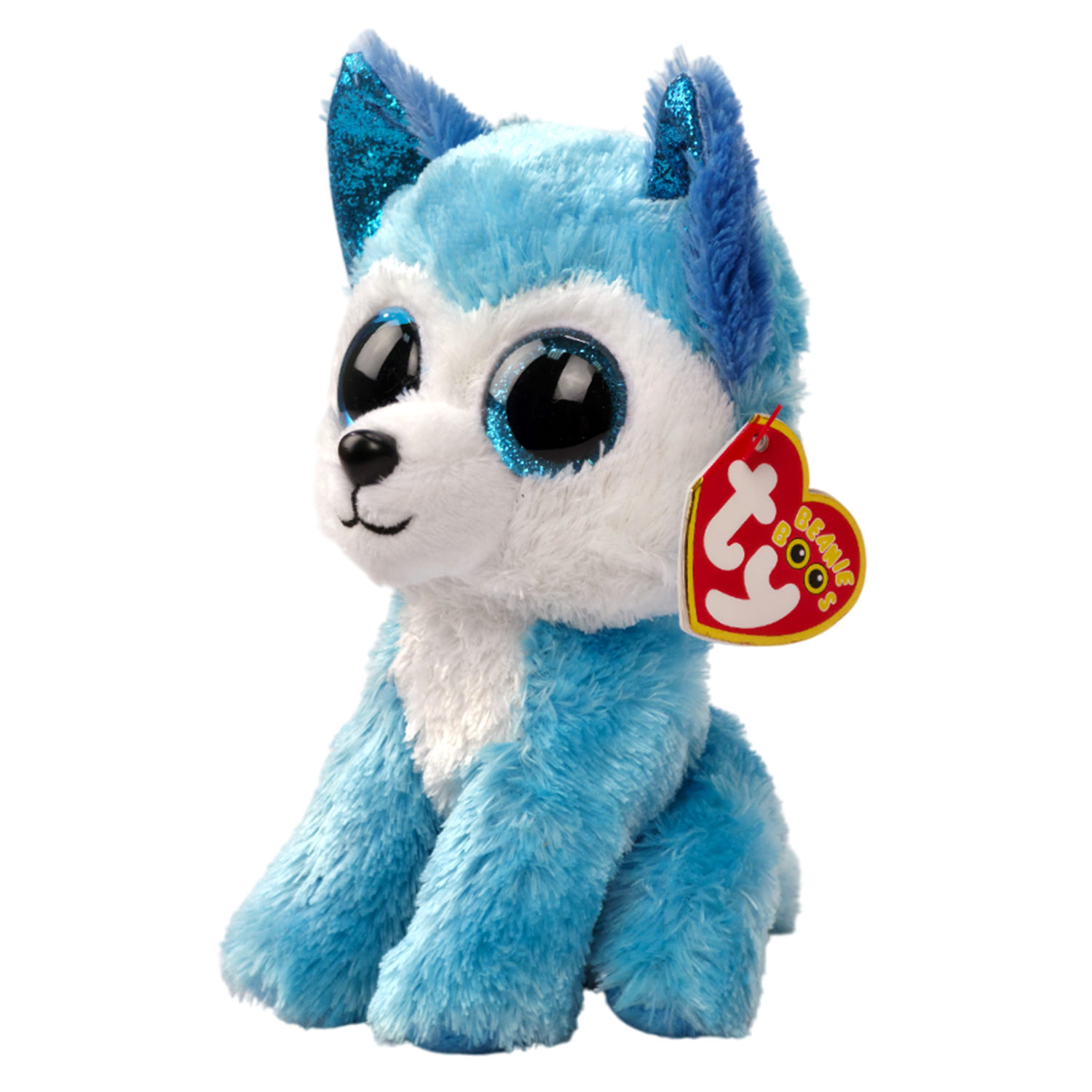 Мягкая игрушка TY Beanie Boo's голубой Хаски Prince, 15 см