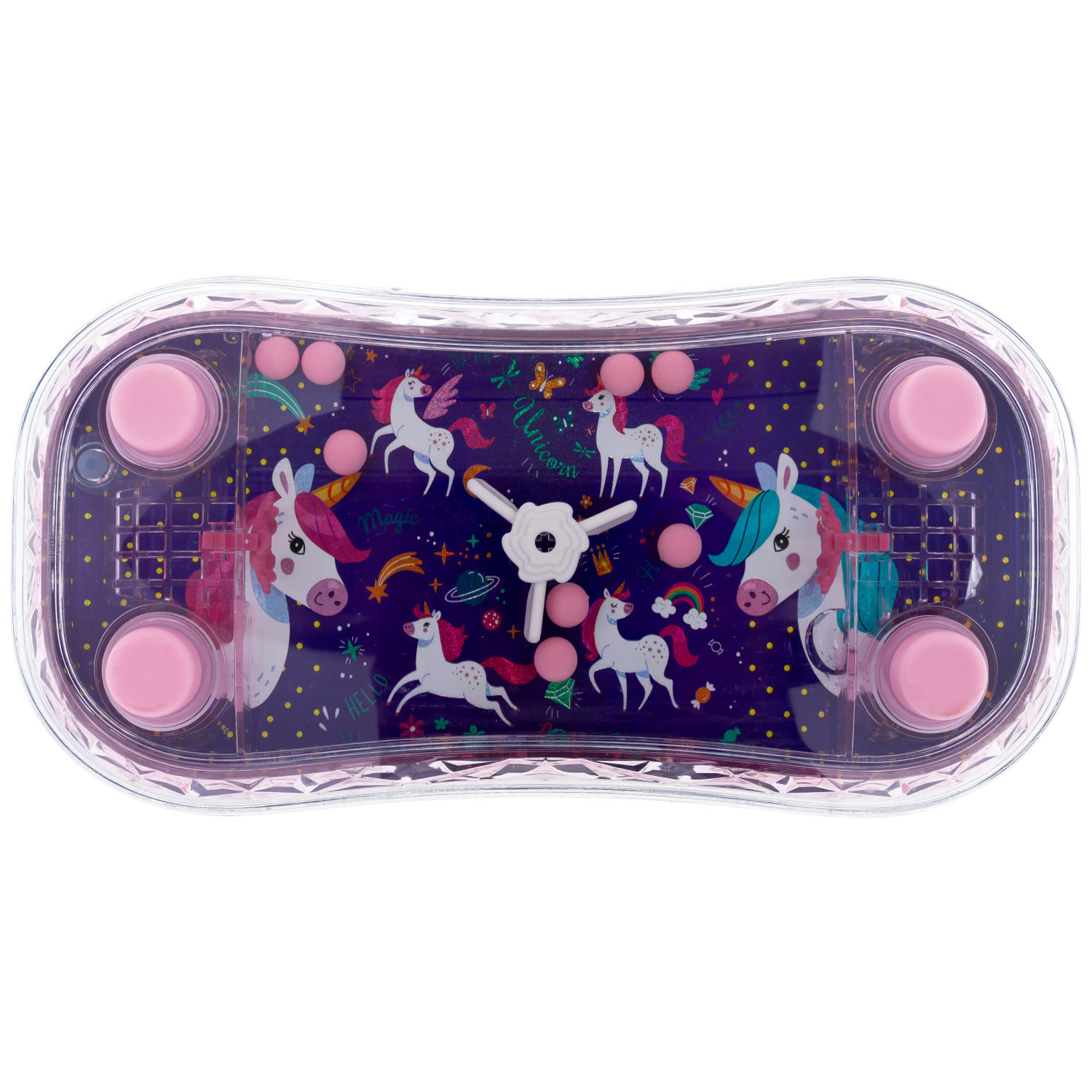 1TOY Игра с водой Забрось мячики  Единороги, 3 вида в ассортименте