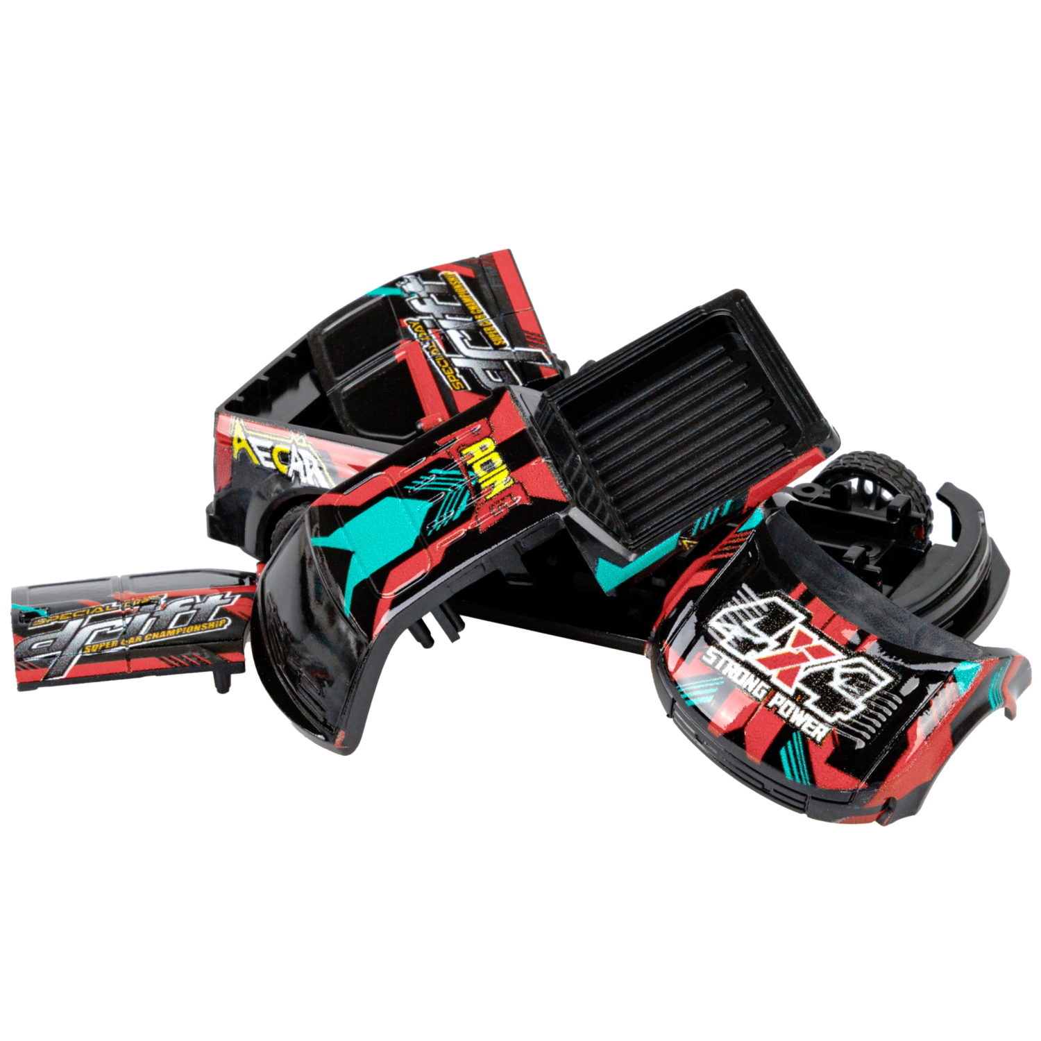 Машинка инерционная 2в1 1TOY CrashFest II , разборная, 13 см, 4 вида