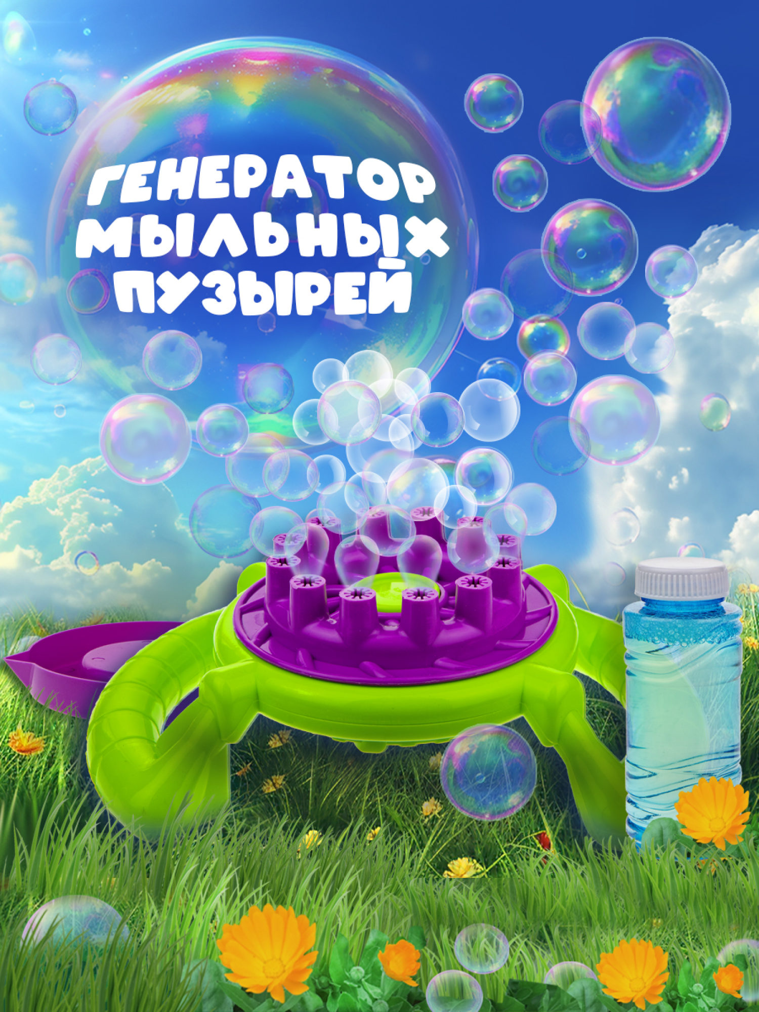 Мыльные пузыри 1TOY Мы-шарики! игрушка на батарейках руль 100 мл