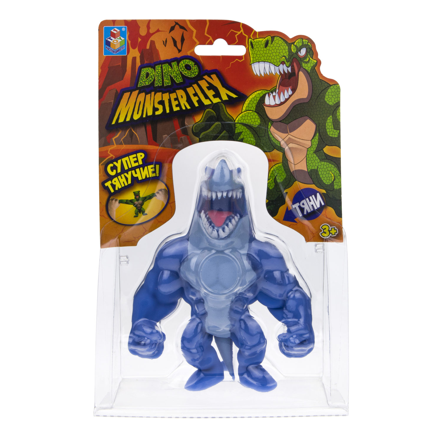 Тянущиеся фигурки 1TOY Monster Flex Dino, Шарко, монстр тянучка, 14 см