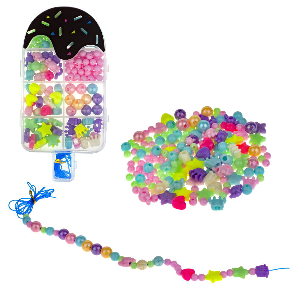 1TOY набор бусин "Bijou DIY" Мороженое, 170 бусин