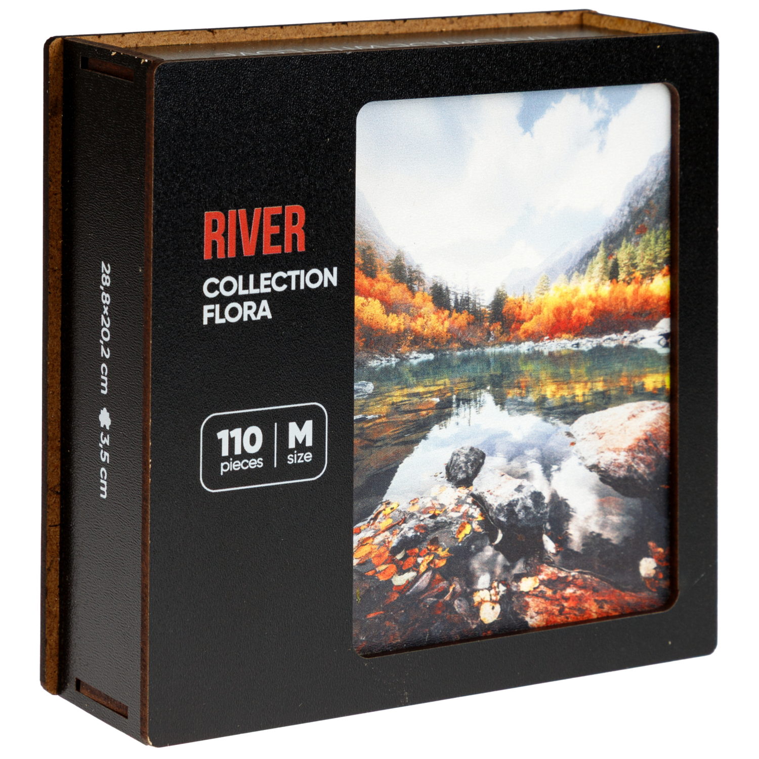 Деревянные пазлы Collection Flora Горная река, 110 деталей