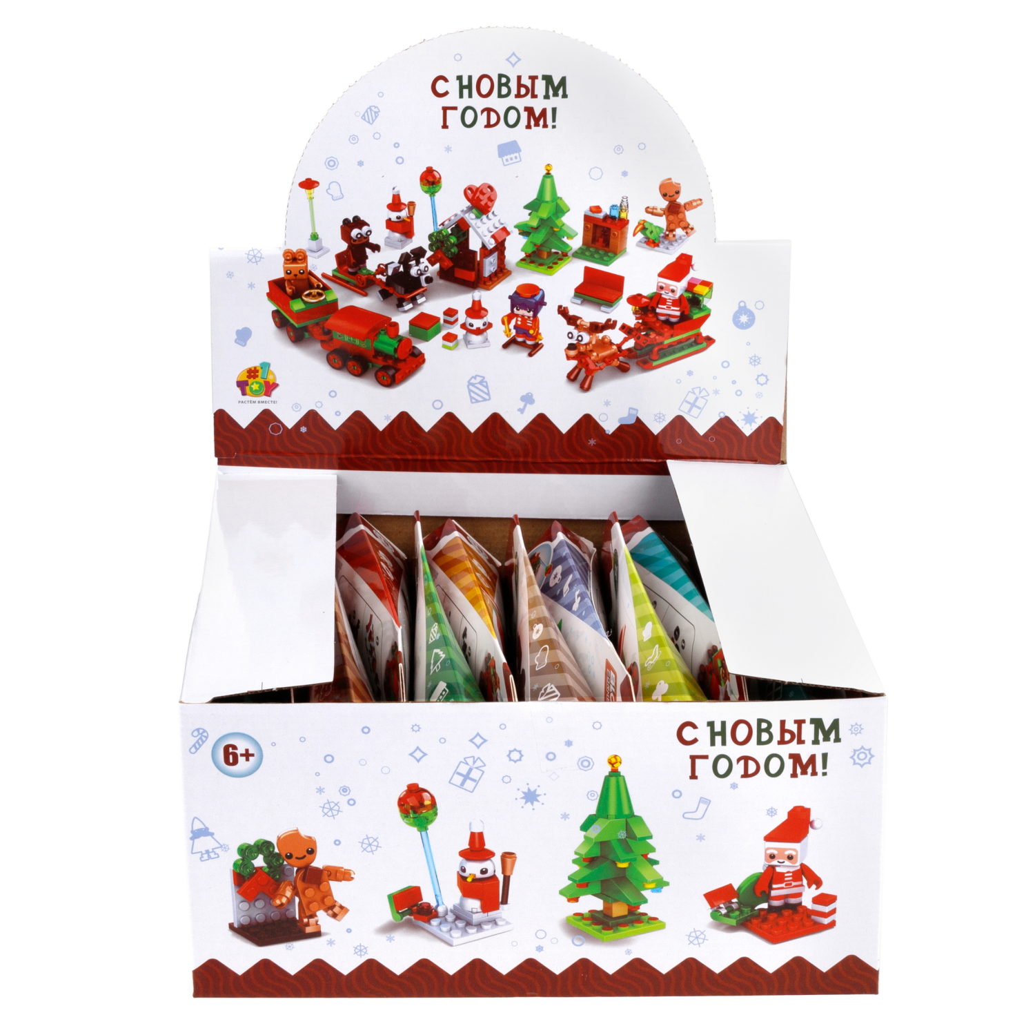 1Toy конструктор Blockformers "Новый год", 12 видов в ассортименте