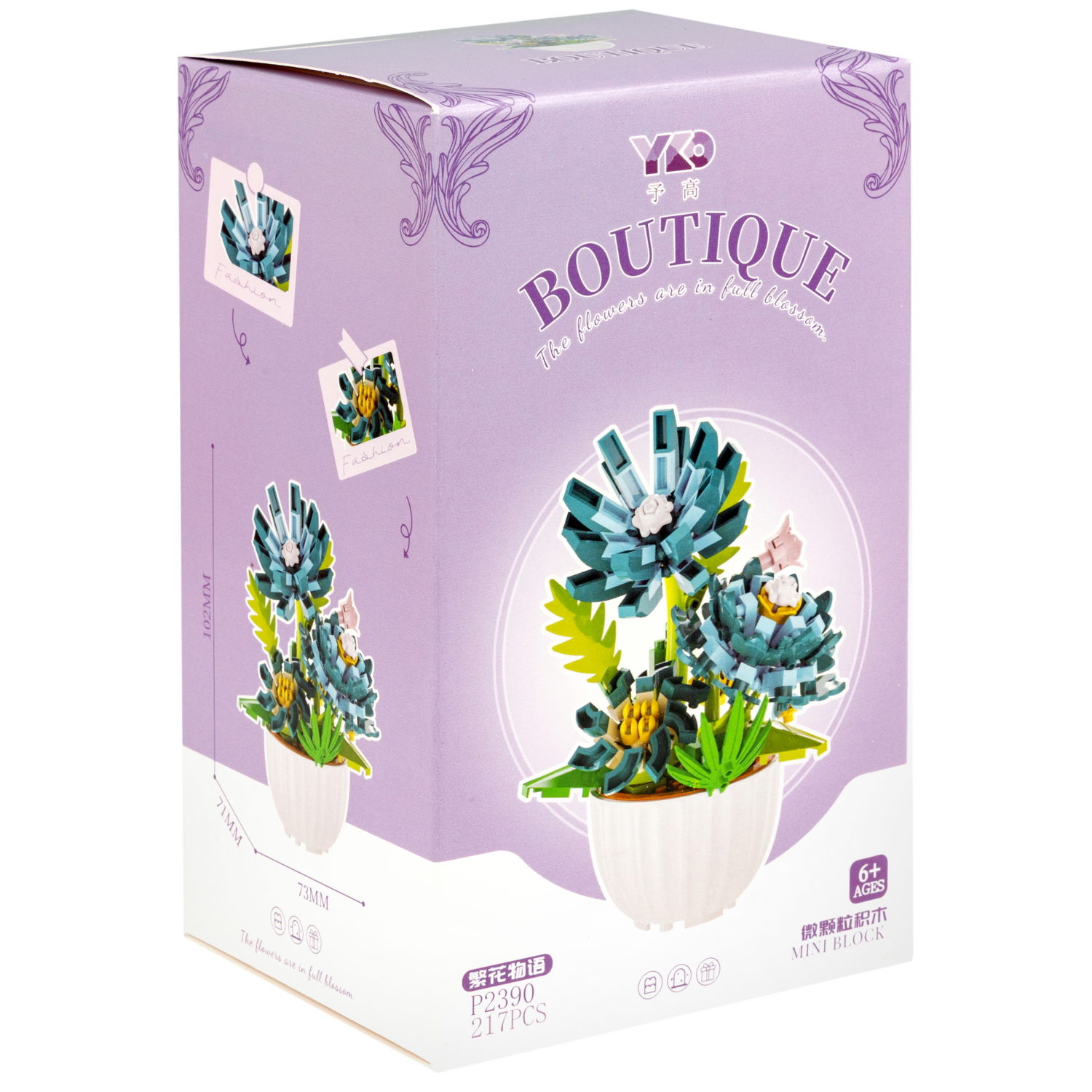 Конструктор 1TOY Blockformers "Цветы в горшках", 9 видов, от 138 до 223 деталей