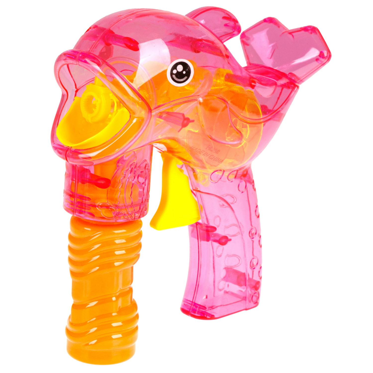 Пистолет для пускания мыльных пузырей 1TOY Мы-шарики! в виде дельфина, со световыми эффектами, 2*50 мл