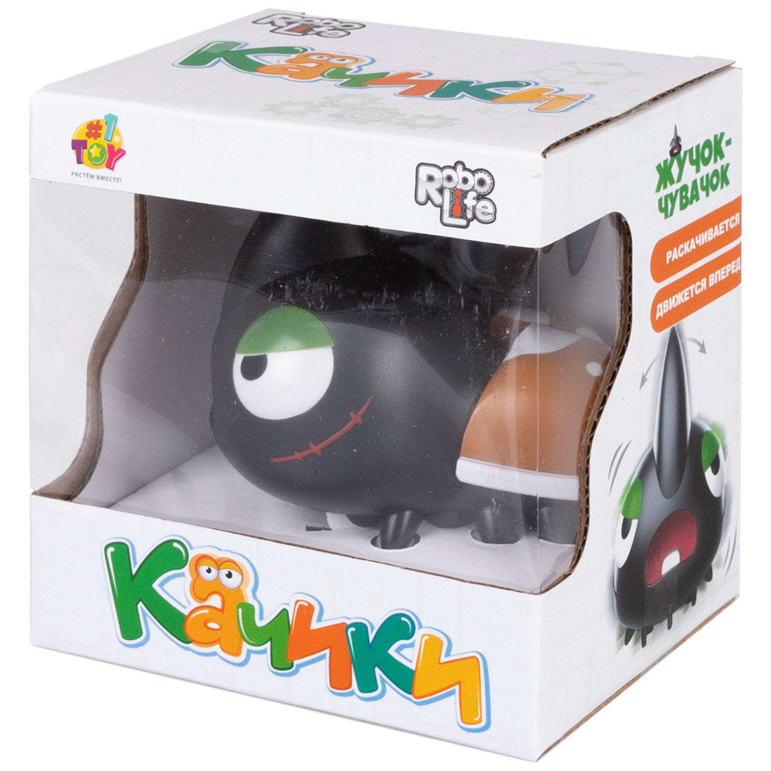 1toy Robolife Качики "Жучок-чувачок" на батарейках,, 9*7*9,5 см