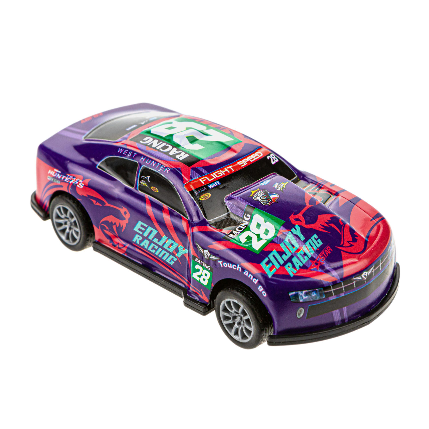 Набор металлических машинок 1TOY Драйв, инерционные, гоночные, маленькие, 7 см, 5 шт.