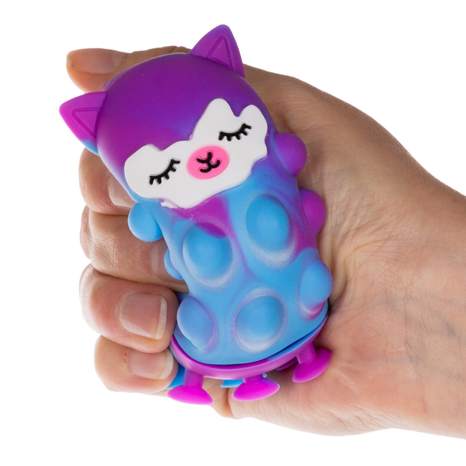 1toy Жмяка Hit Pop It "Лама" 8х7х2 см на присосках, 4 вида в ассортименте