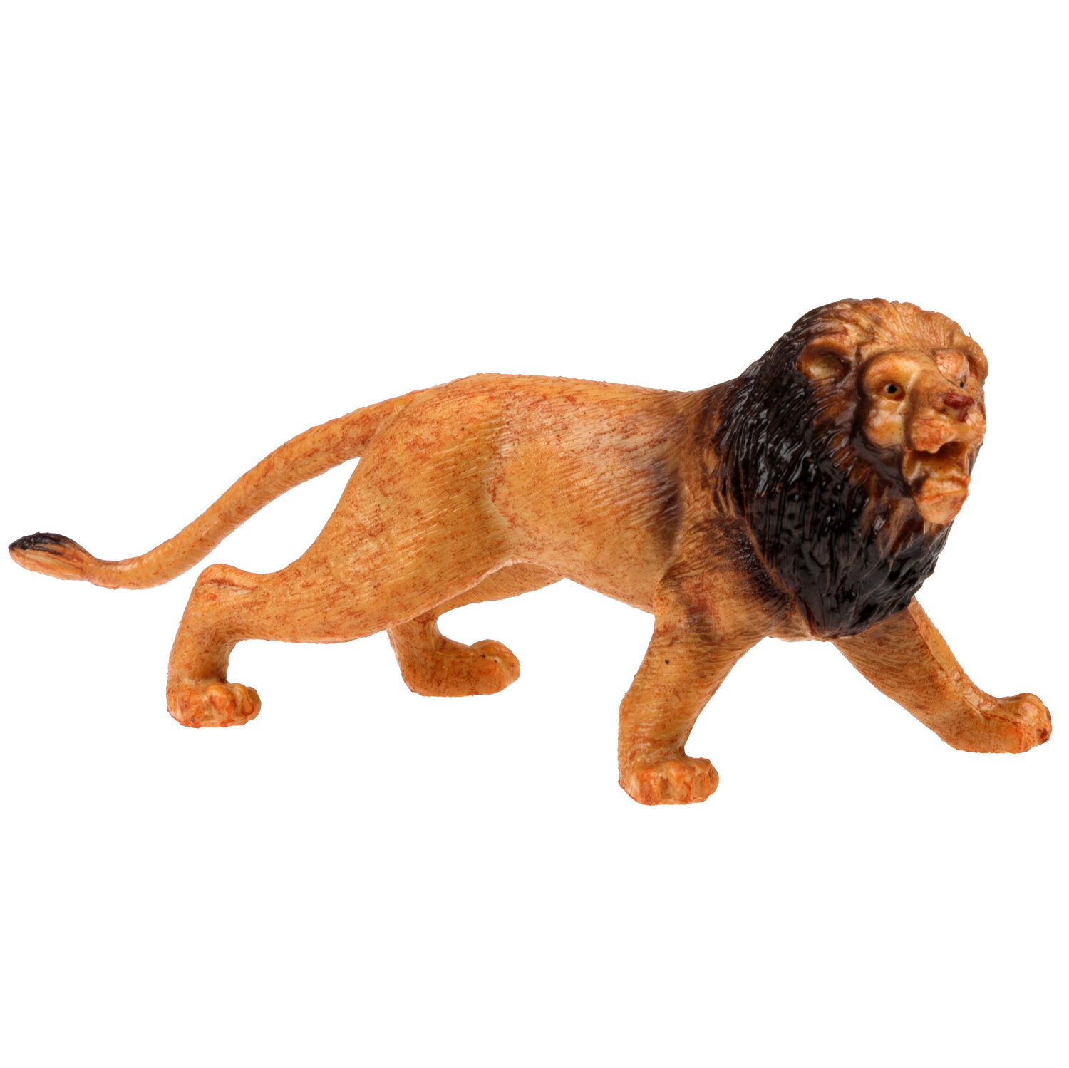 Игровой набор 1TOY "В мире животных", фигурки диких животных Африки: фламинго, страус, обезьяна, гиена, орикс, 10 шт.