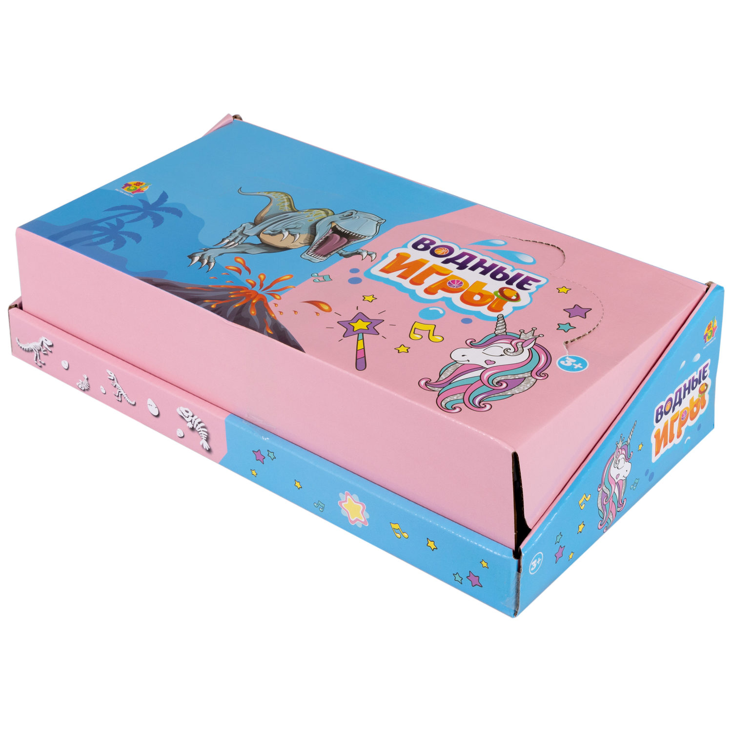 1TOY Игра с водой Забрось мячики  Единороги, 3 вида в ассортименте