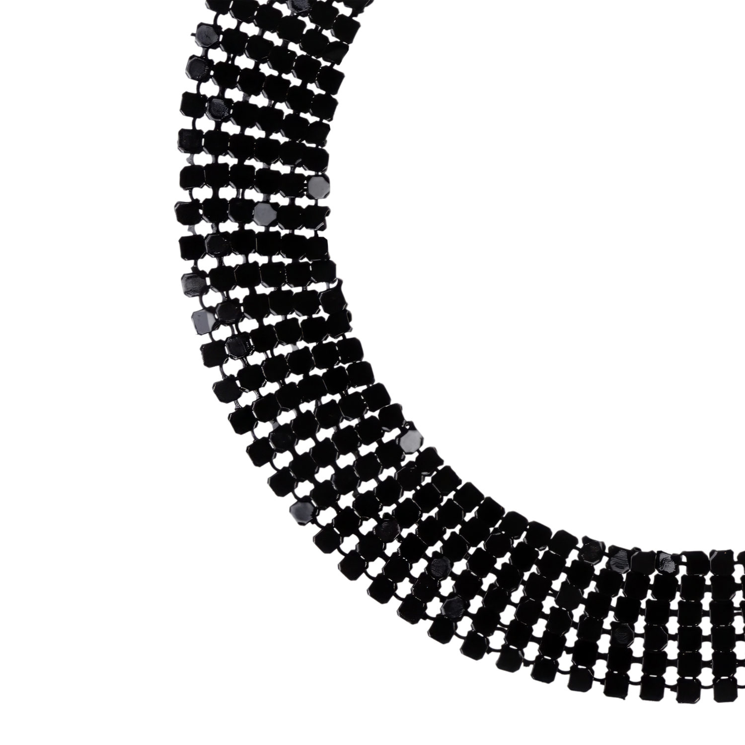 Lukky Fashion набор из двух чокеров,стразы цв: белый/ черный,карта