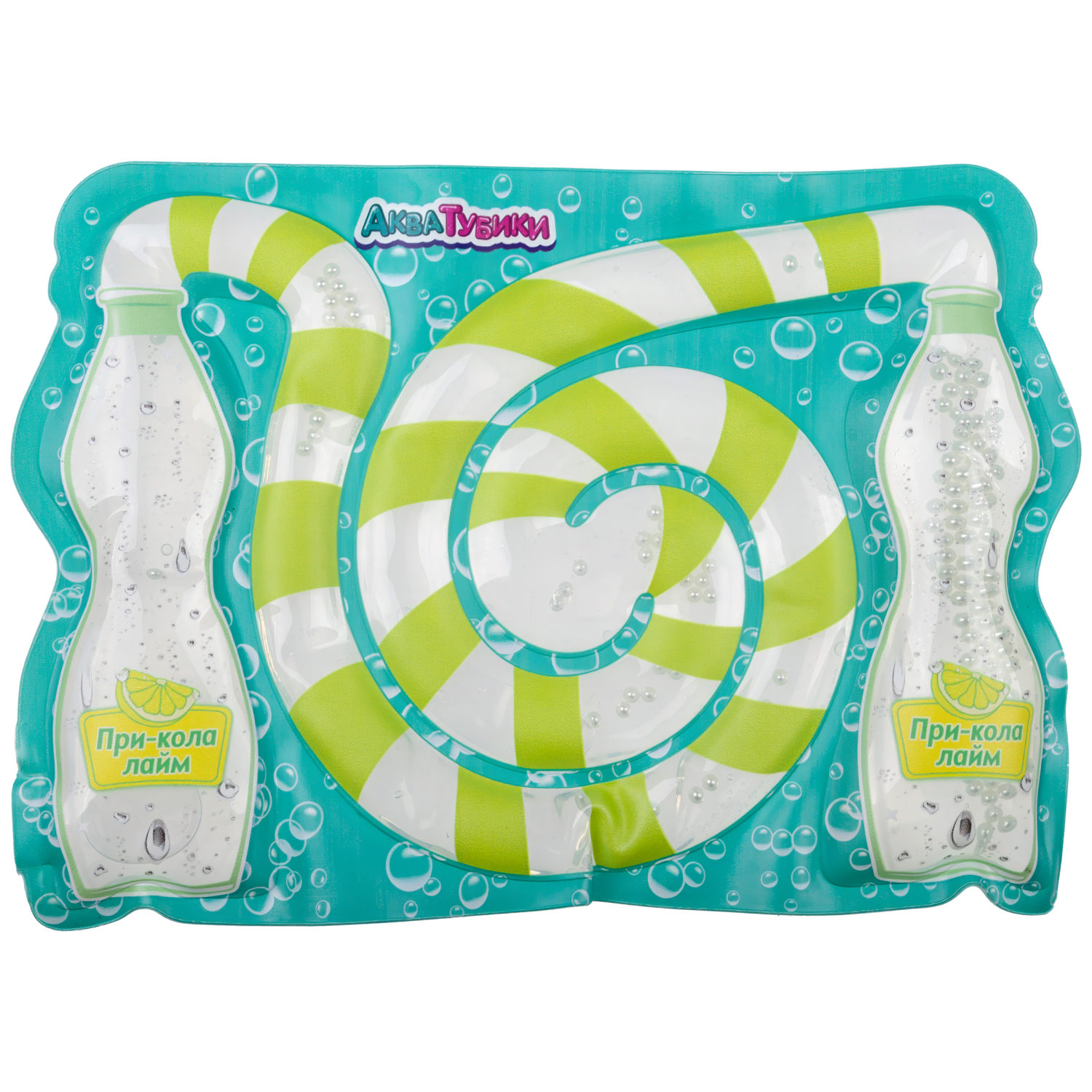 Акватубики 1TOY Газировка: При-кола Лайм, антистресс переливайка