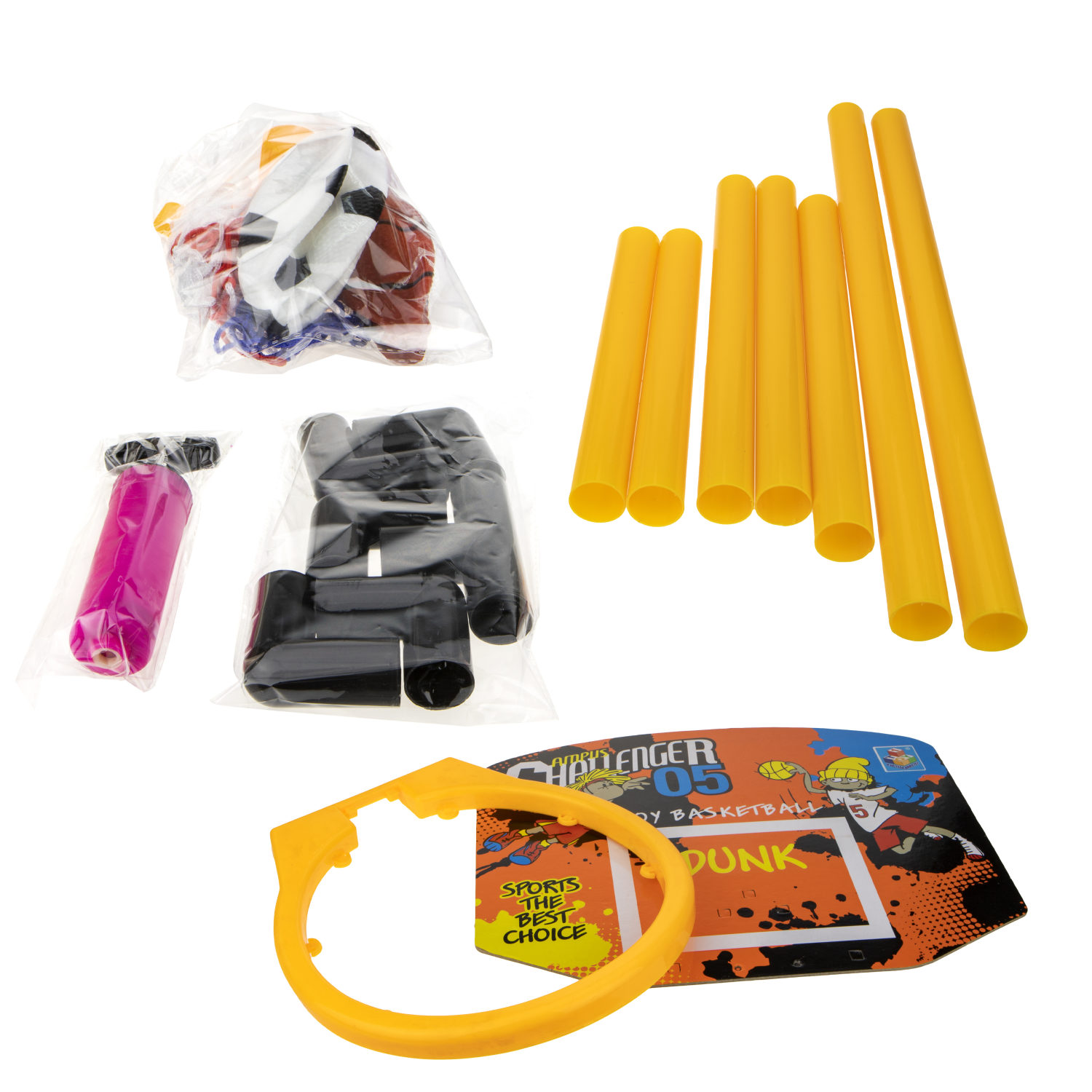 Игровой набор 1TOY 2в1 "Футбол-Баскетбол"