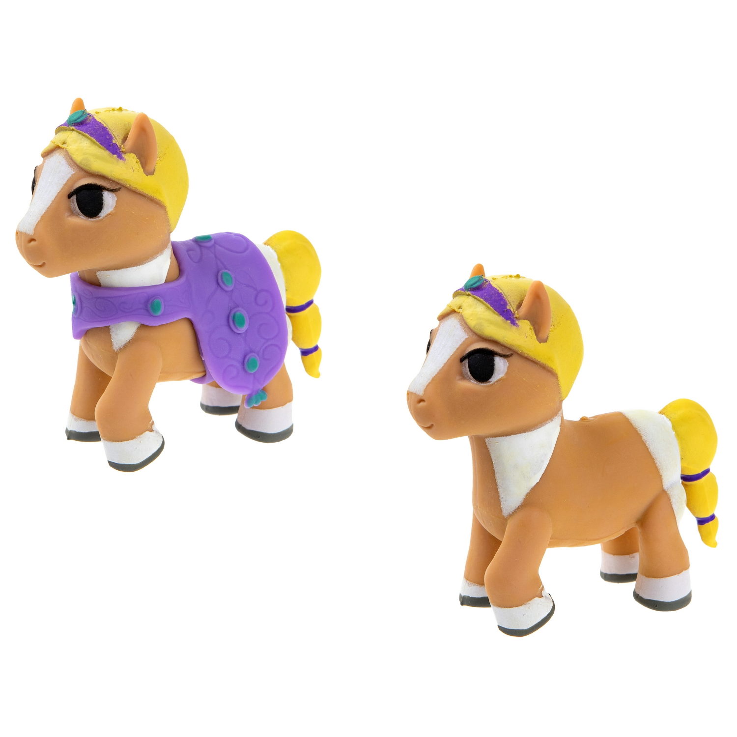 1TOY Пони на фасоне, пони тянущиеся в костюмчиках, 10см, 12 видов, пакет с окном, 12 шт в д/б