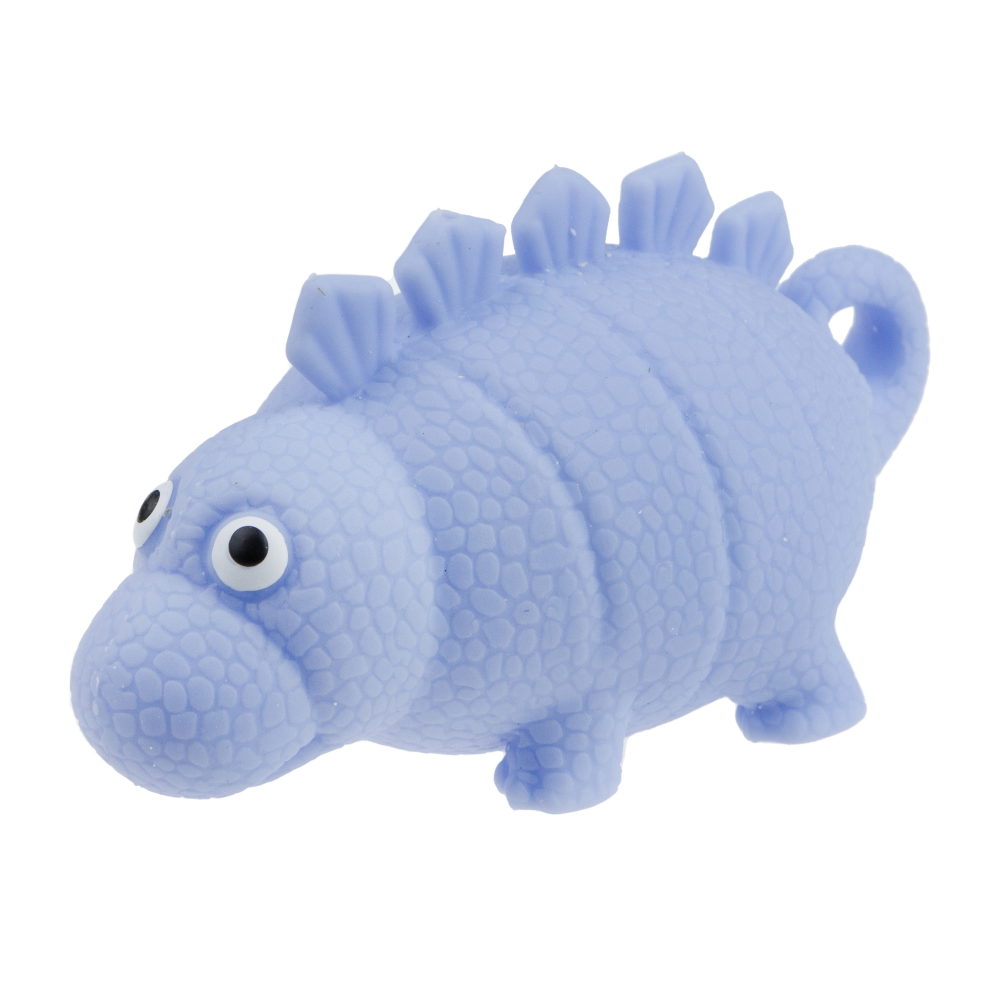 Антистресс-игрушка для рук 1TOY Крутой замес Динозавр стегозавр, голубой