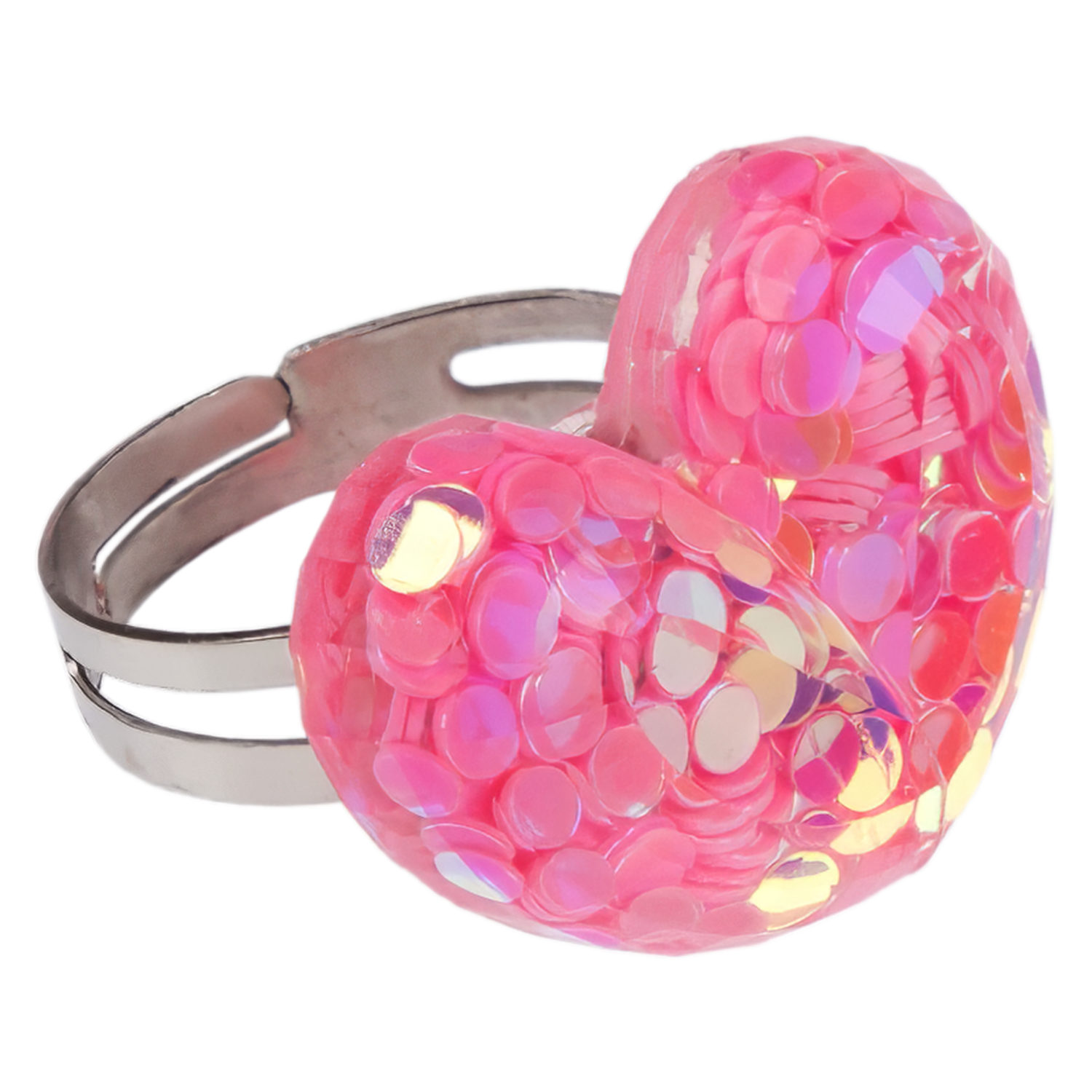 Набор украшений Lukky Fashion "Хрустальное сердце" из бусин: 3 браслета, колечко,бусы с подвеской