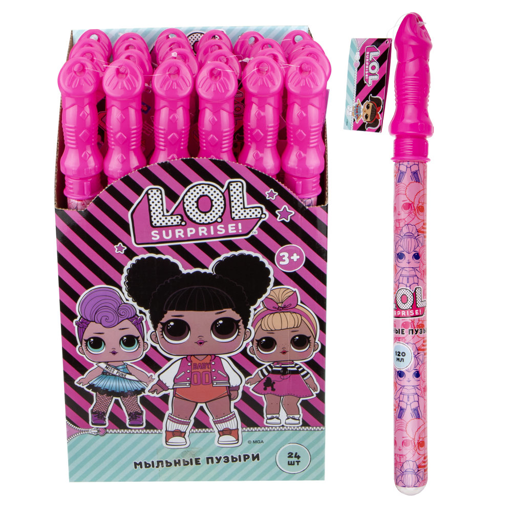 Мыльные пузыри 1TOY LOL детские, маленькие, для мальчиков, девочек и малышей, 120 мл
