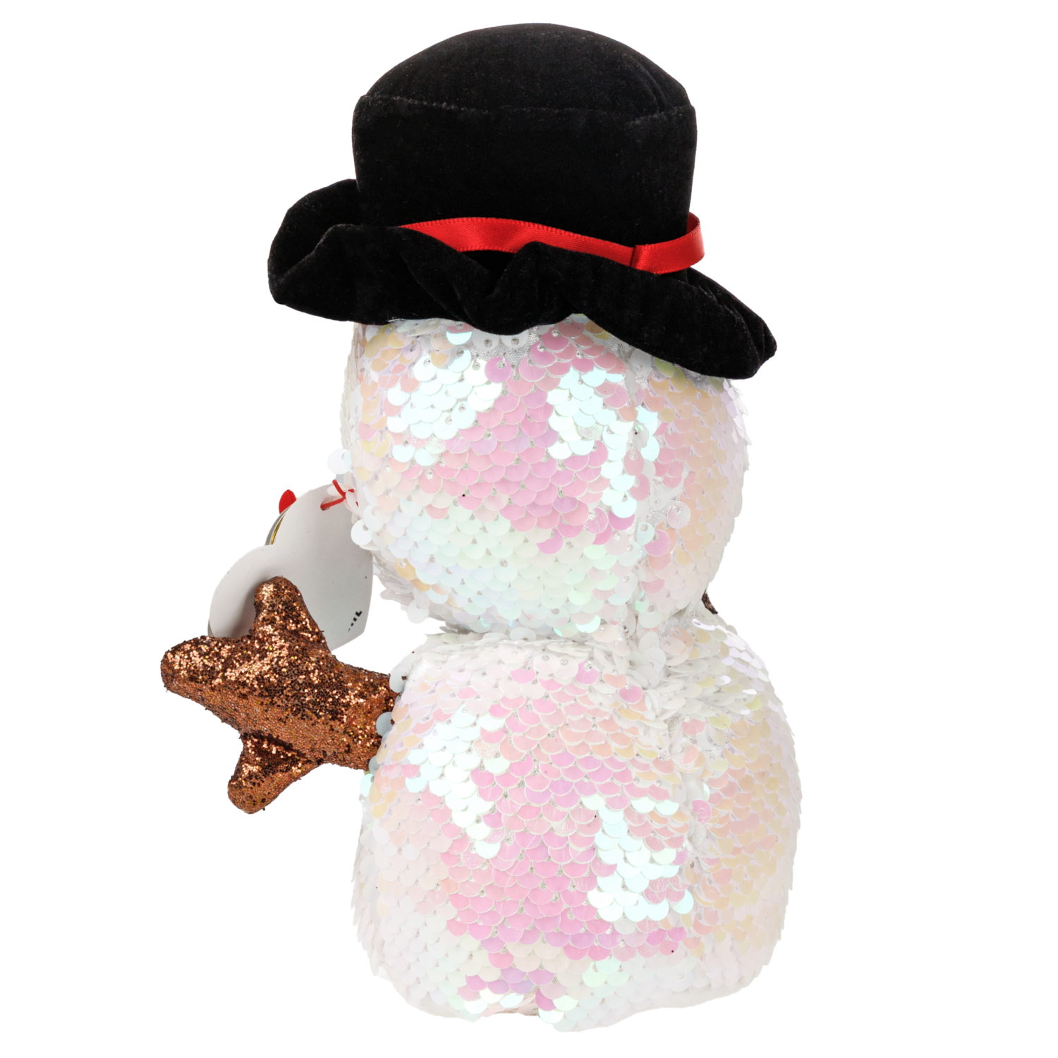 Мягкая игрушка TY Flippables Снеговик Melty в шляпе, 15 см