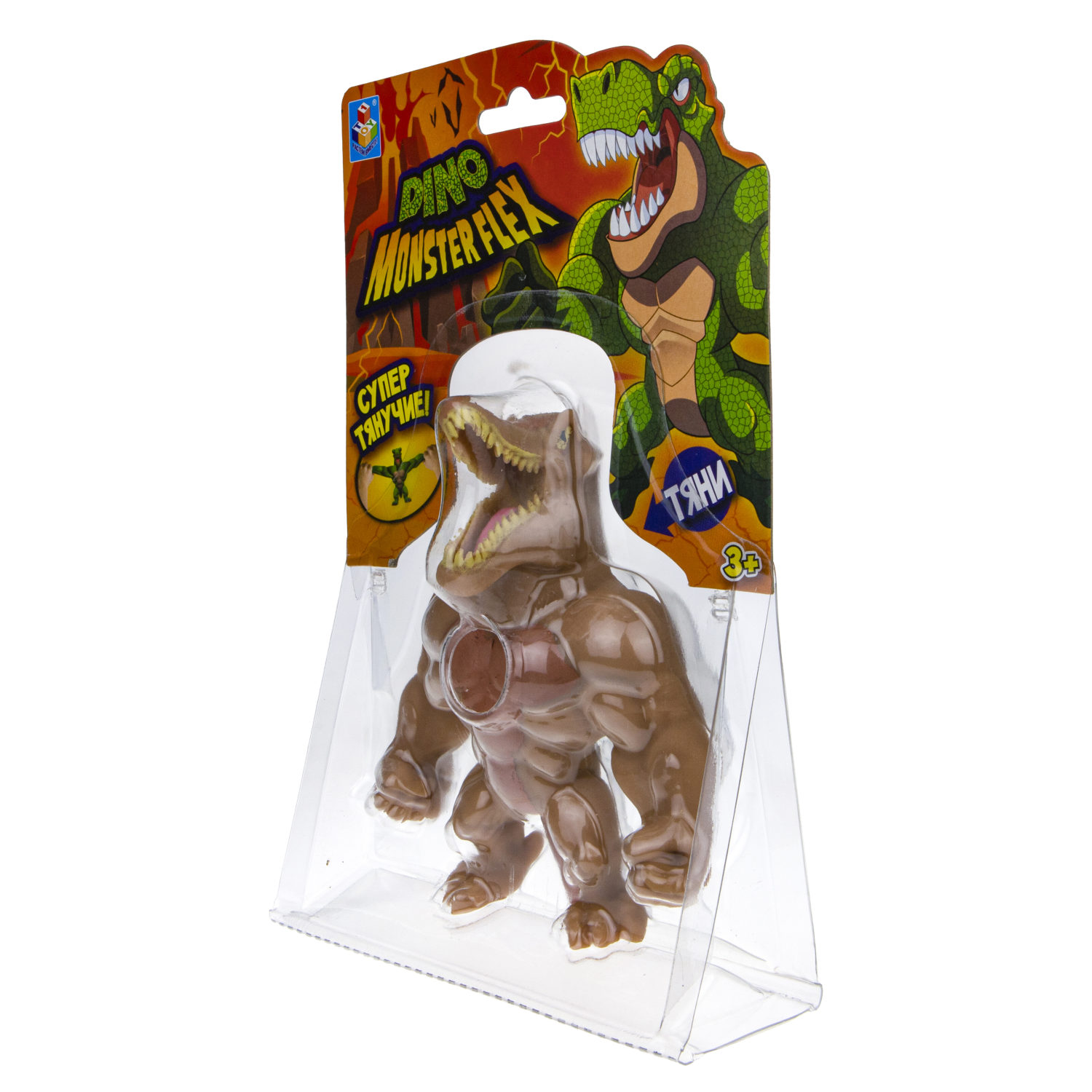 1TOY MONSTER FLEX DINO, тянущиеся фигурки 14см, 14 видов в ассортименте