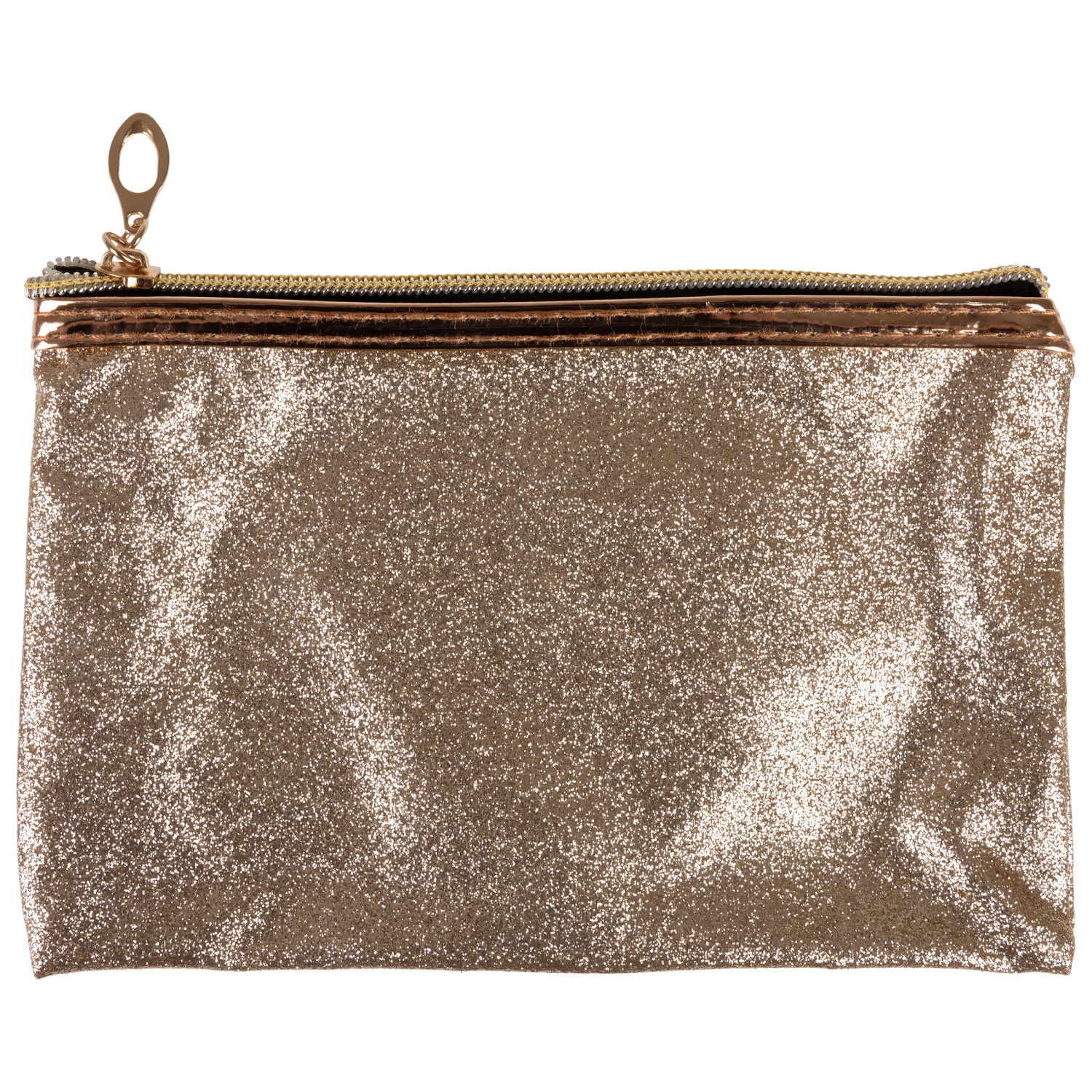 Набор из косметичек 3в1 Lukky Glam Trio прозрачная с подвижными блестками (23.5*14*7 см), средняя и маленькая из блестящей искусственной кожи