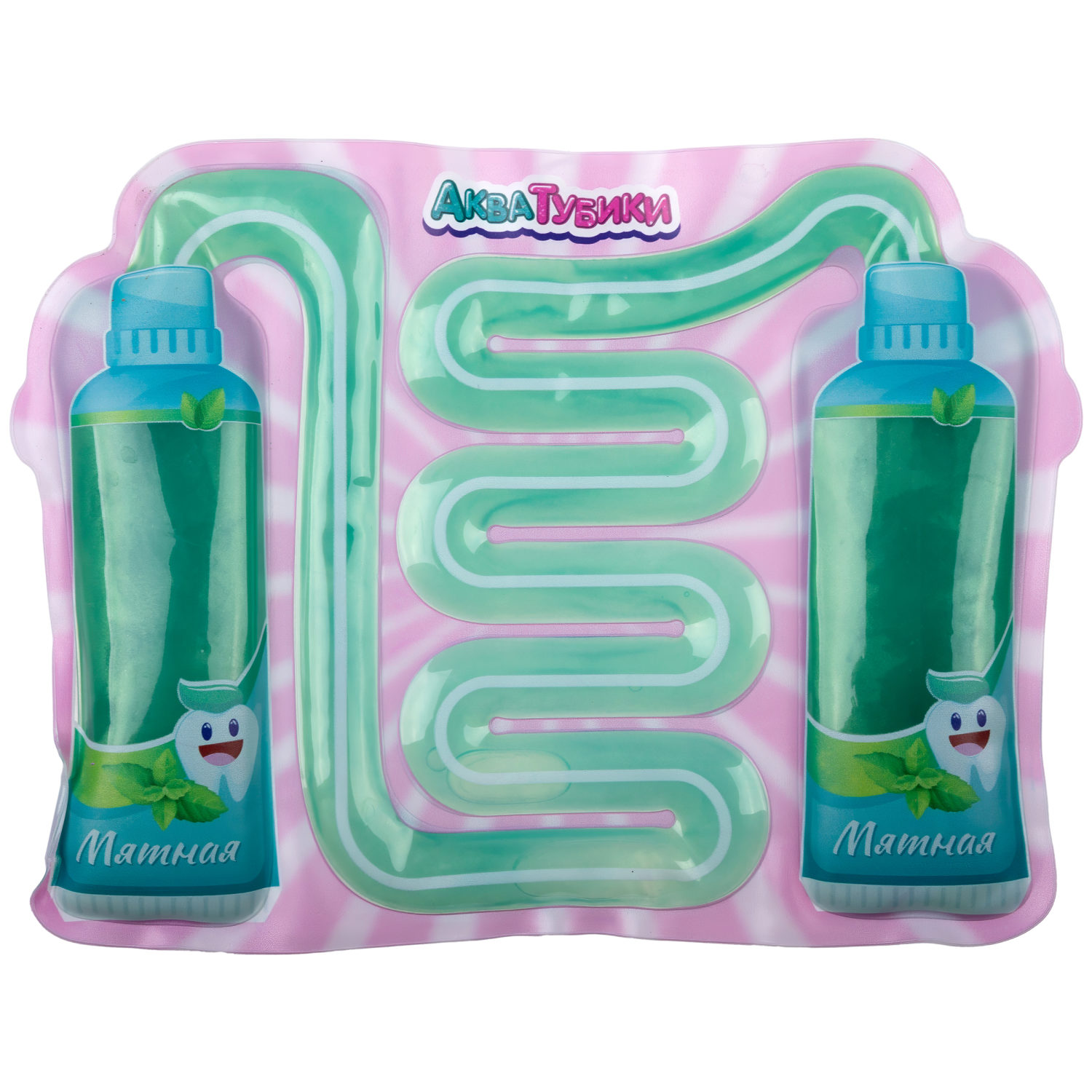 Акватубики 1TOY Зубная паста Мятная, антистресс переливайка