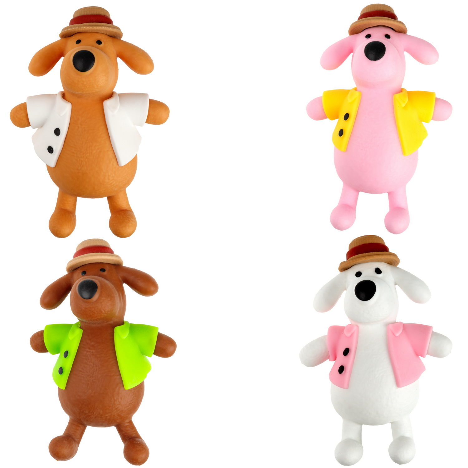 Антистресс-игрушка 1TOY Крутой замес собака в костюме, 15х11 см