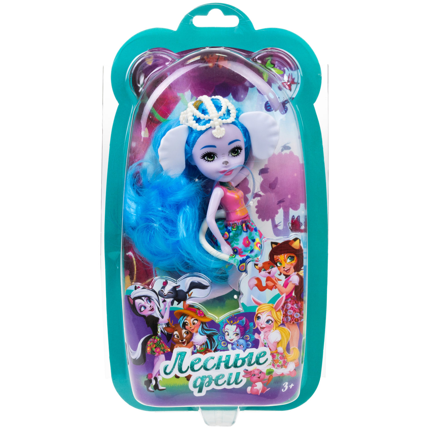 Кукла 1TOY Лесные Феи с голубыми волосами, детская, принцесса леса, игрушка для девочки, 16 см