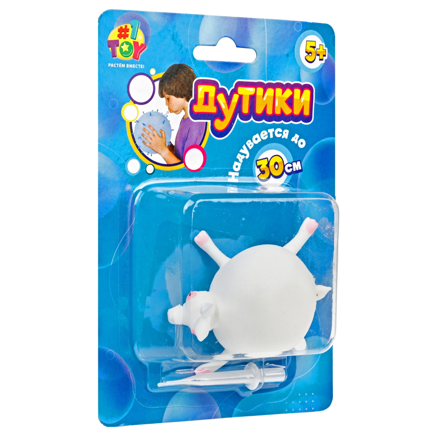 Игрушка ДУТИКИ 1TOY Животные, максимальный размер 30 см, 11 видов в ассортименте