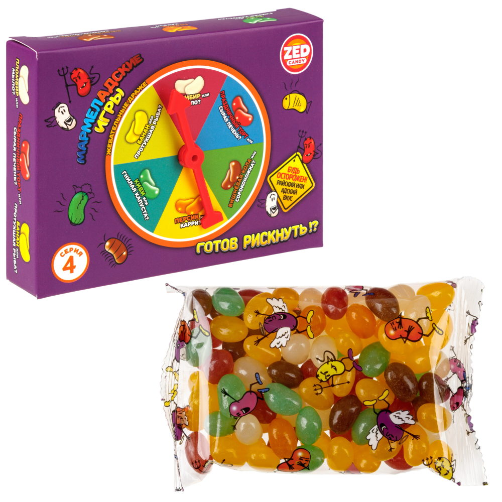 МАРМЕЛАДСКИЕ ИГРЫ набор 4 серия, блок 1 шт. (120г х 24)