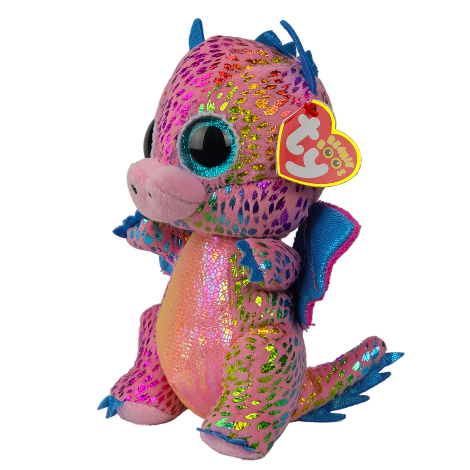 Мягкая игрушка TY Beanie Boo's пурпурный дракончик Dragon, 15 см