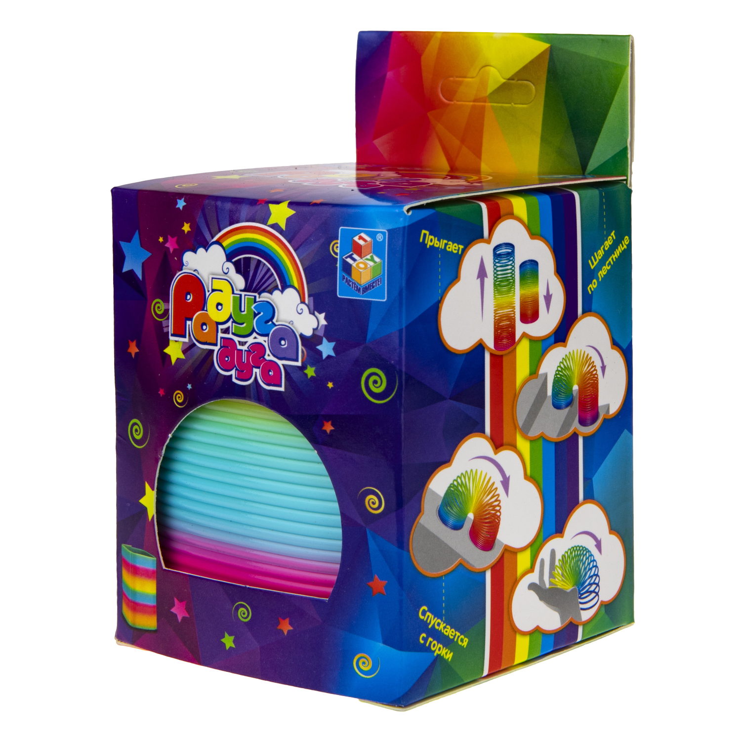 1TOY пружинка Радуга-Дуга куб 