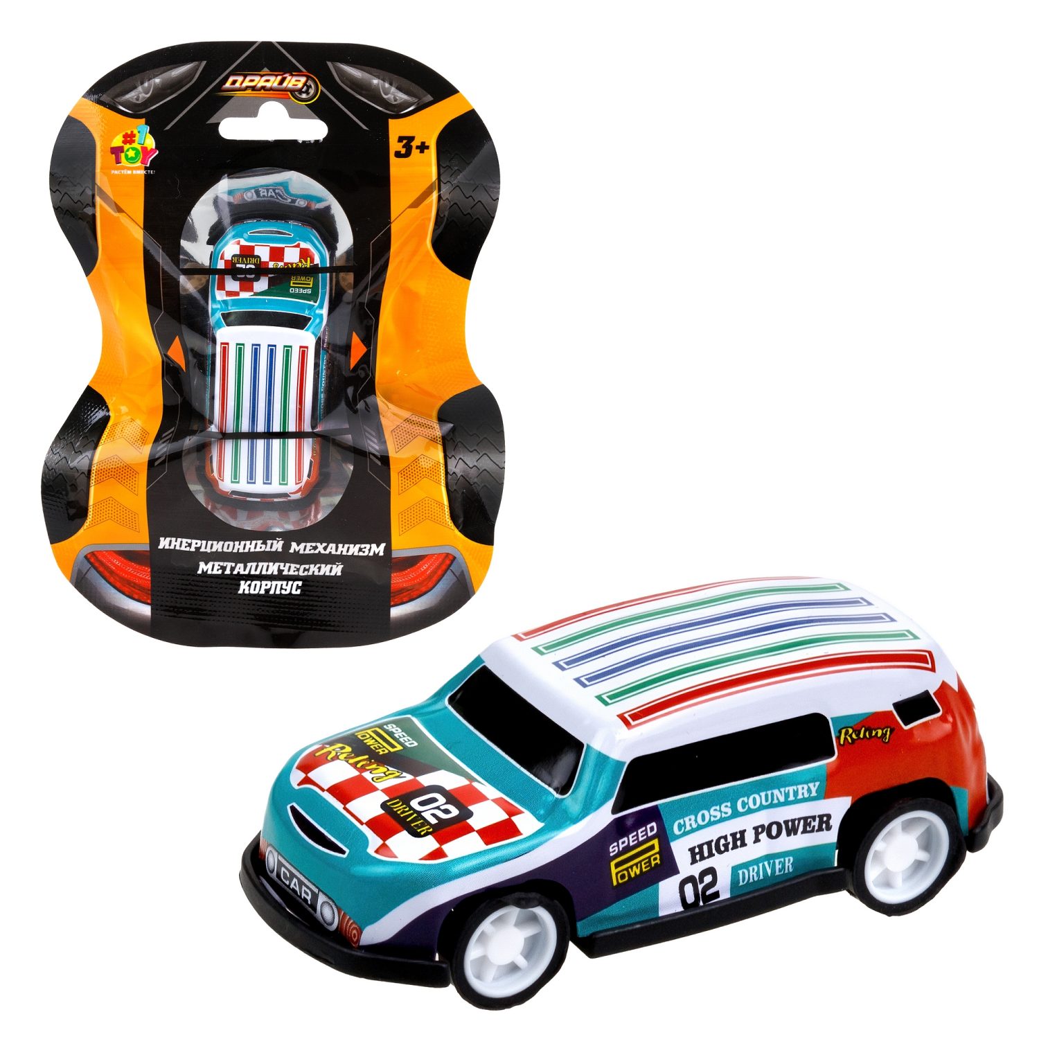 1toy Драйв Микромашинка, металлическая, инерционная, в ассортименте 92 вида