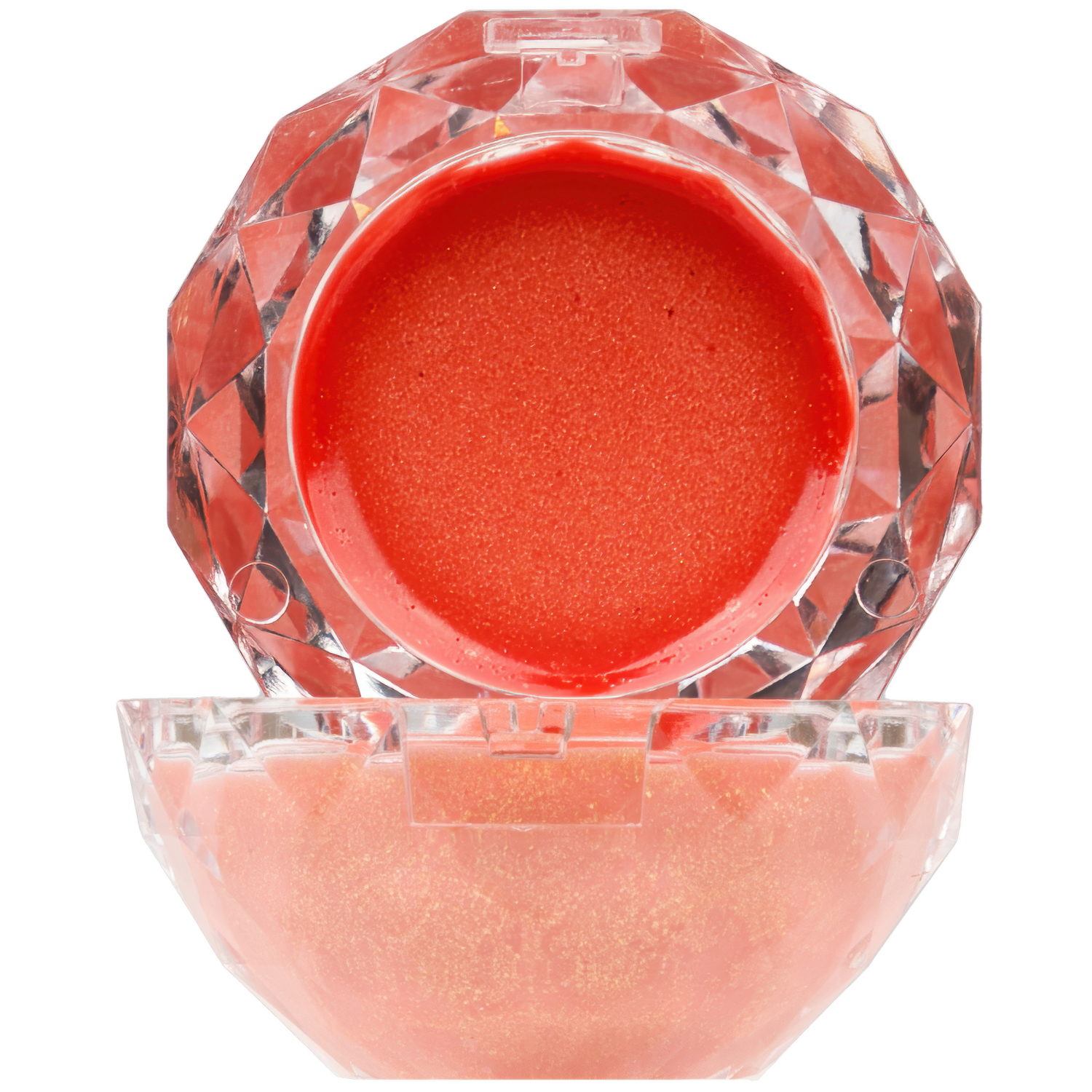 Блеск для губ с ароматом конфет Lukky Даймонд, 2 цвета: коралловый и пастельно-розовый, бальзам для губ увлажняющий, 10 г