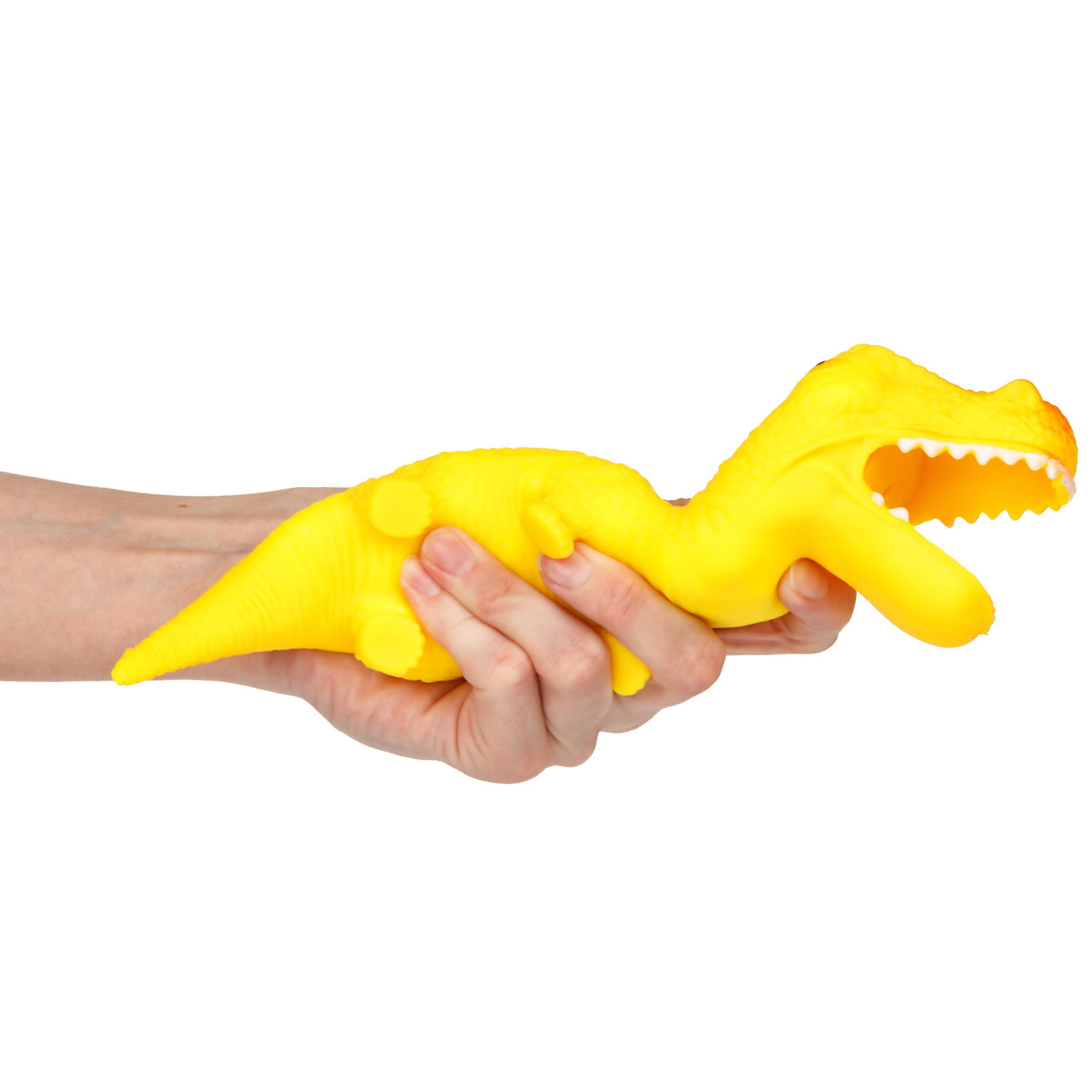 Игрушка-антистресс 1TOY Крутой замес «Крокозавр», оранжевый