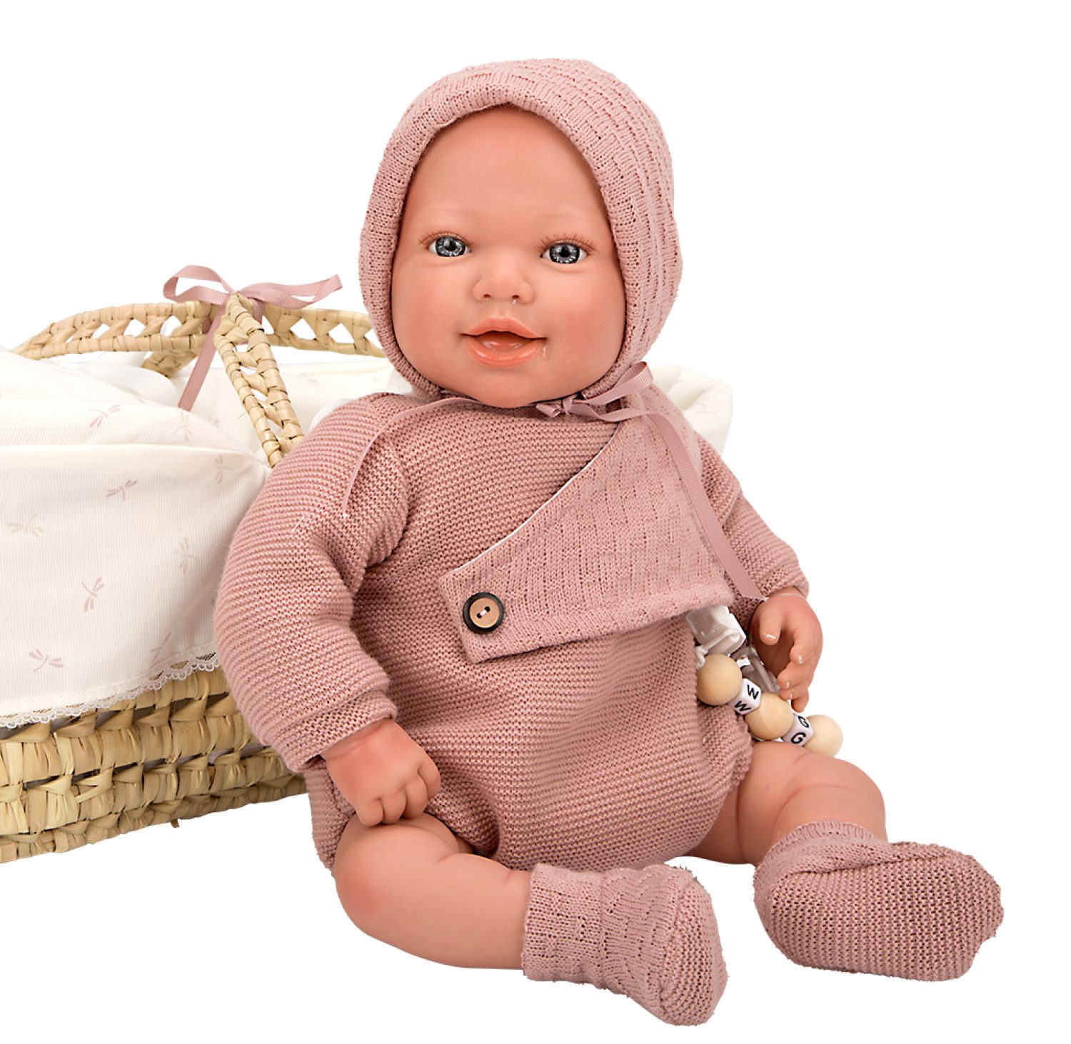 Кукла Arias ReBorns Avana мягкое тело, новорождённый пупс с аксессуарами, 45 см