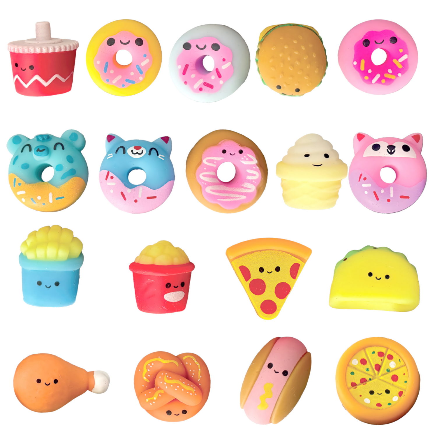 Антистресс-игрушка 1TOY Крутой Замес Няшка-Вкусняшка мини, набор 2 штуки