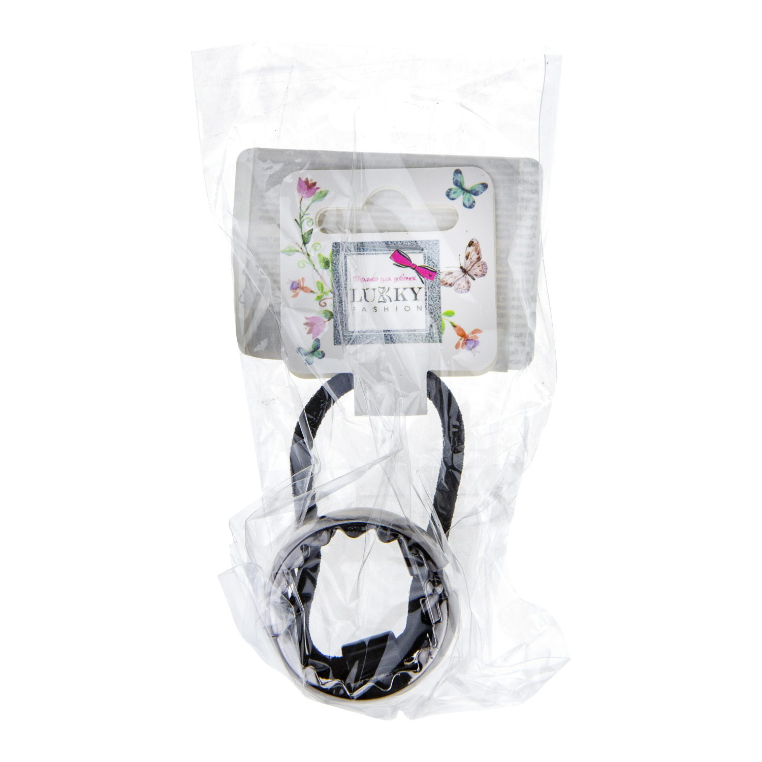 Резинка для волос Lukky Fashion с зажимом в виде колечка