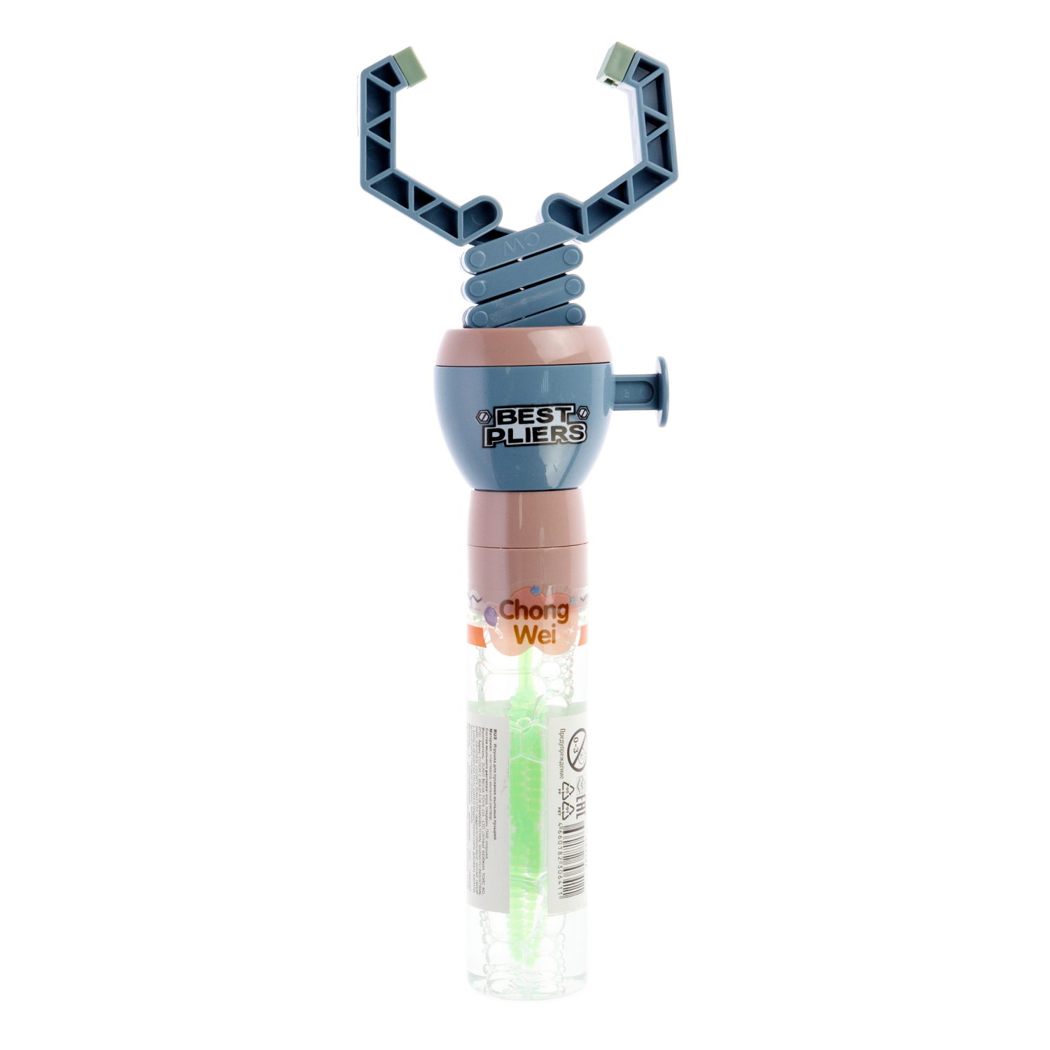 Мыльные пузыри 1TOY Мы-шарики! колба с игрушкой-хваталкой робо-рука 40 мл