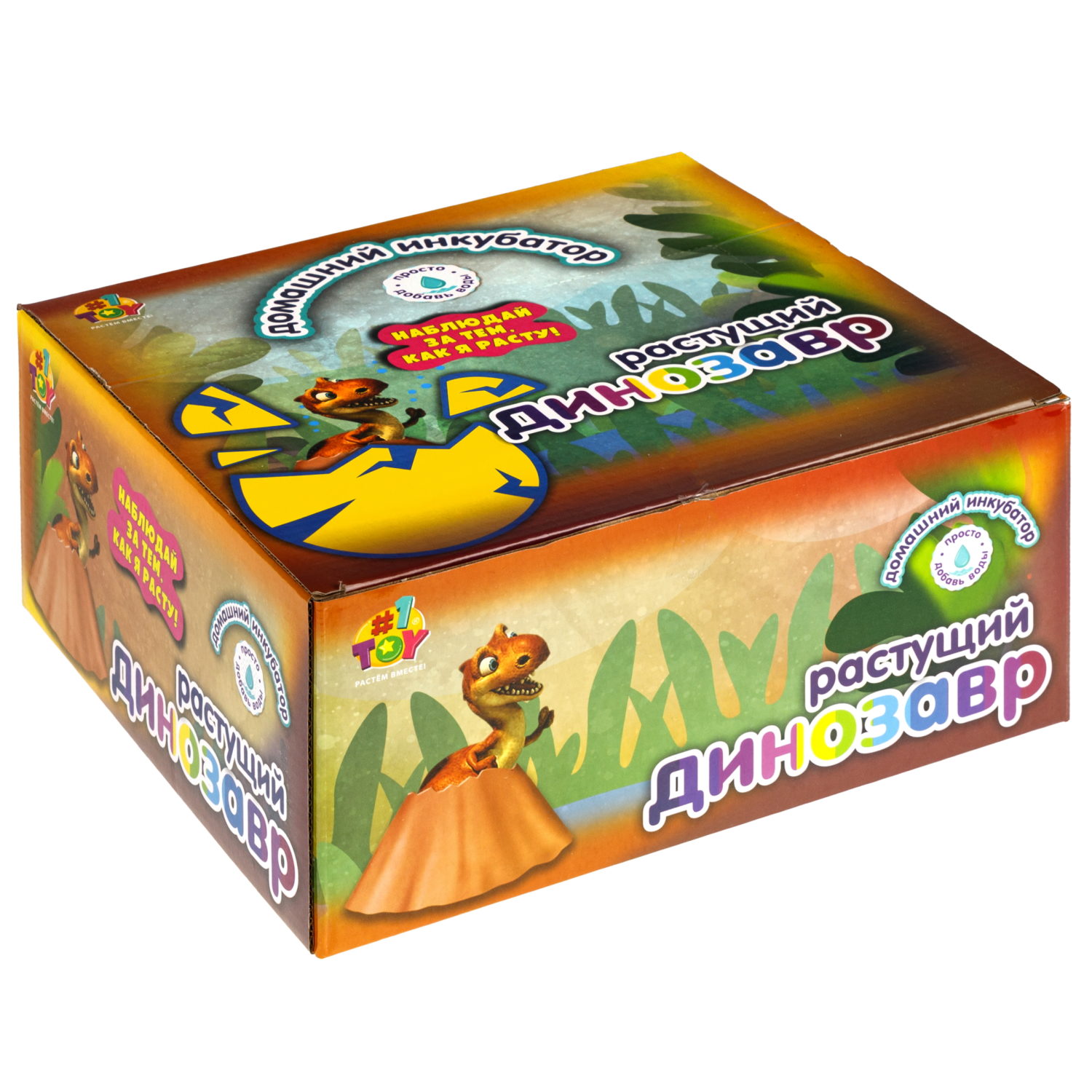 Набор для выращивания 1TOY Домашний инкубатор, растущая игрушка Динозавр