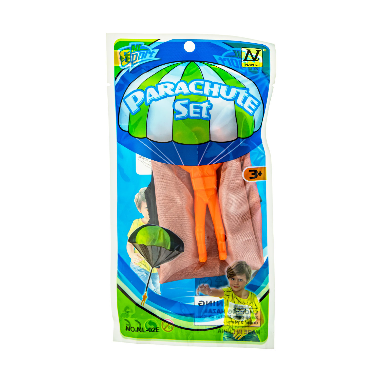 Игрушка парашютист в пакете