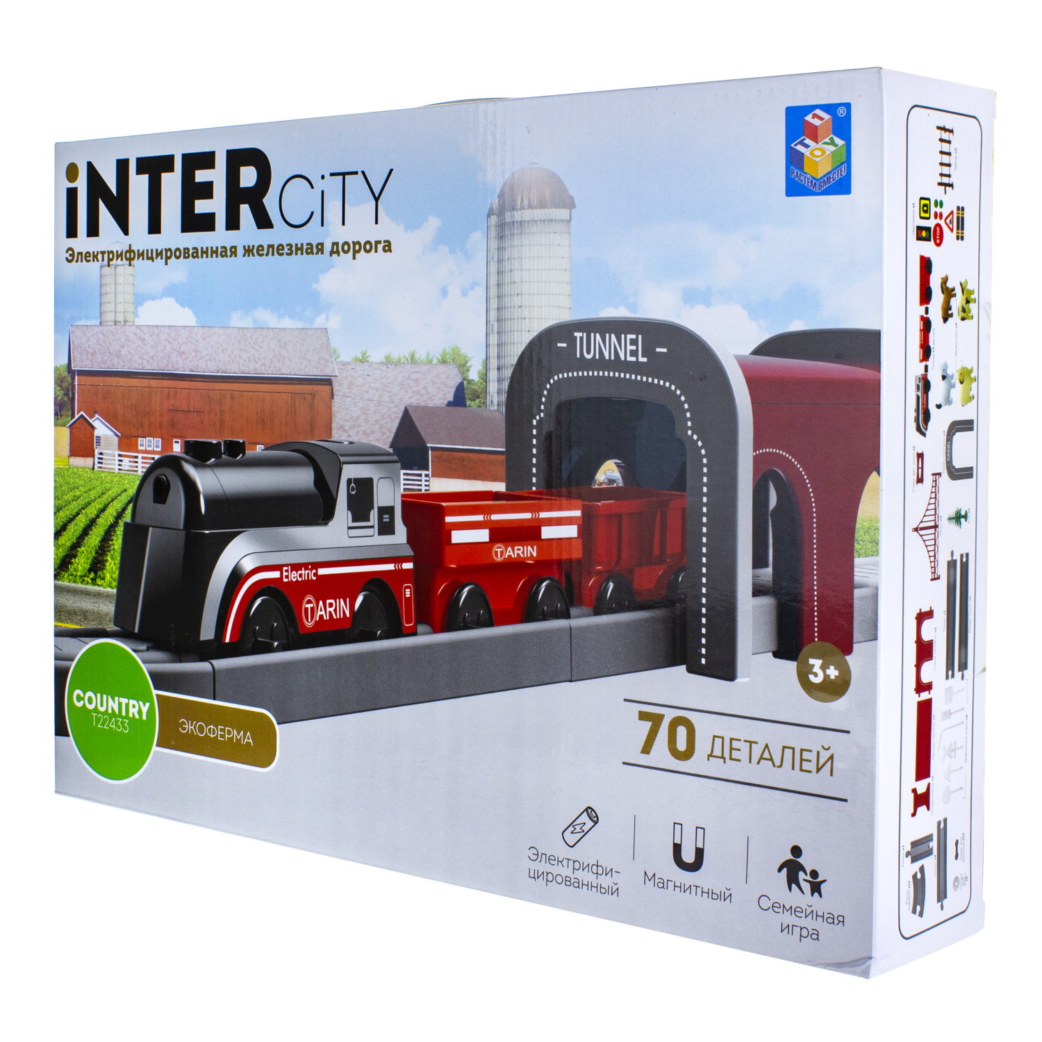 Железная дорога 1TOY InterCity Country "Экоферма"